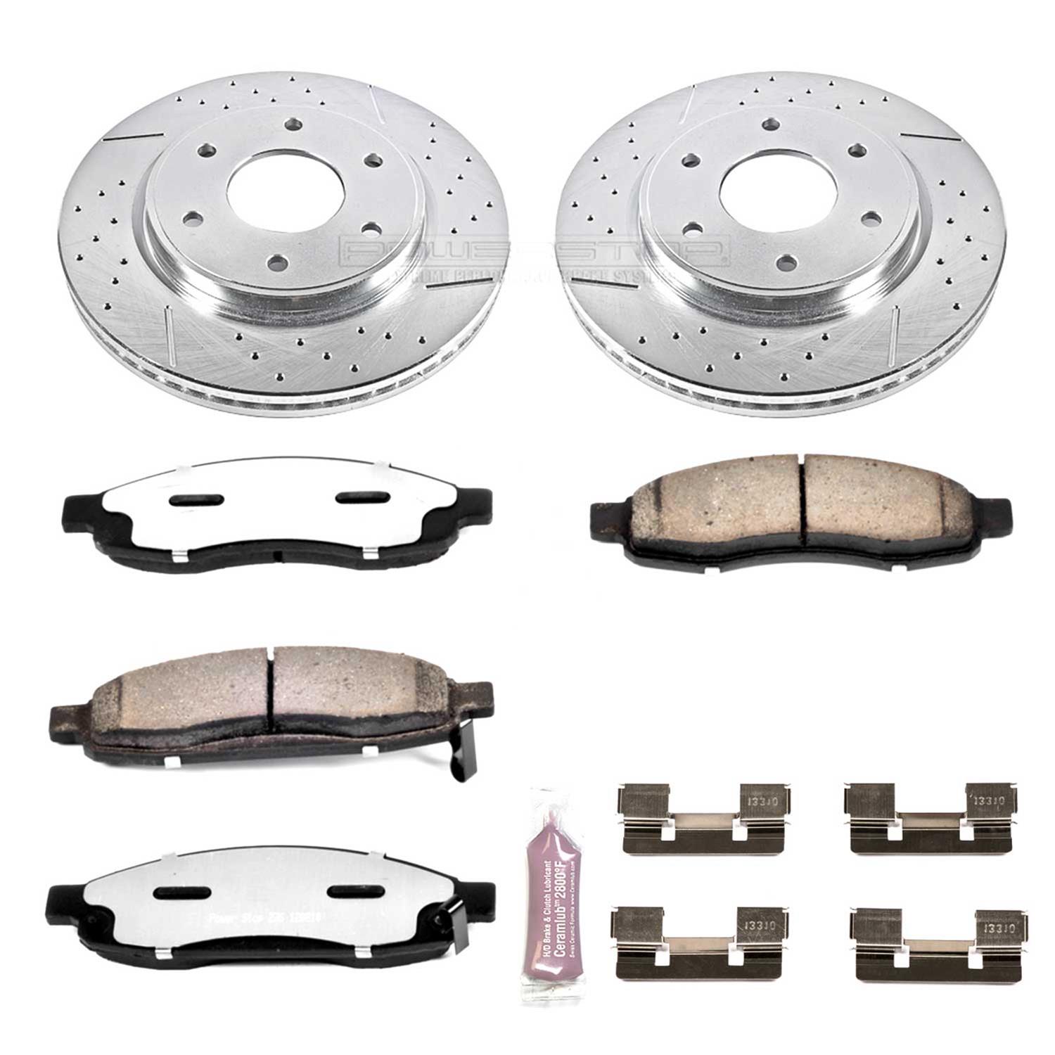 Automotive Brake System Power Stop K211 Front Ceramic Brake Pad and