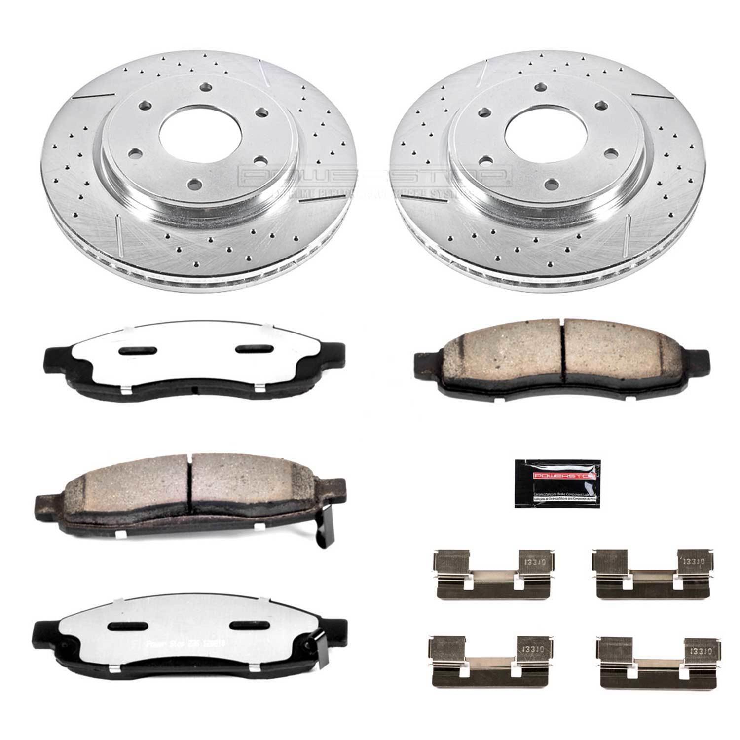 Power Stop 05-07 Infiniti QX56 Front & Rear Z36 Truck & Tow Brake Kit (1x psbK2445-36, 1x psbK211-36) thumbnail 7