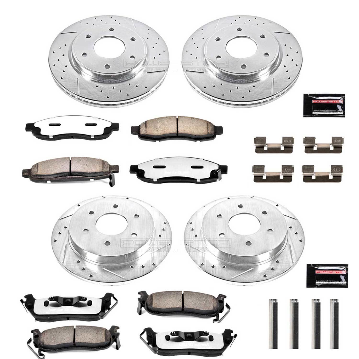Power Stop 05-07 Infiniti QX56 Front & Rear Z36 Truck & Tow Brake Kit (1x psbK2445-36, 1x psbK211-36) thumbnail 4