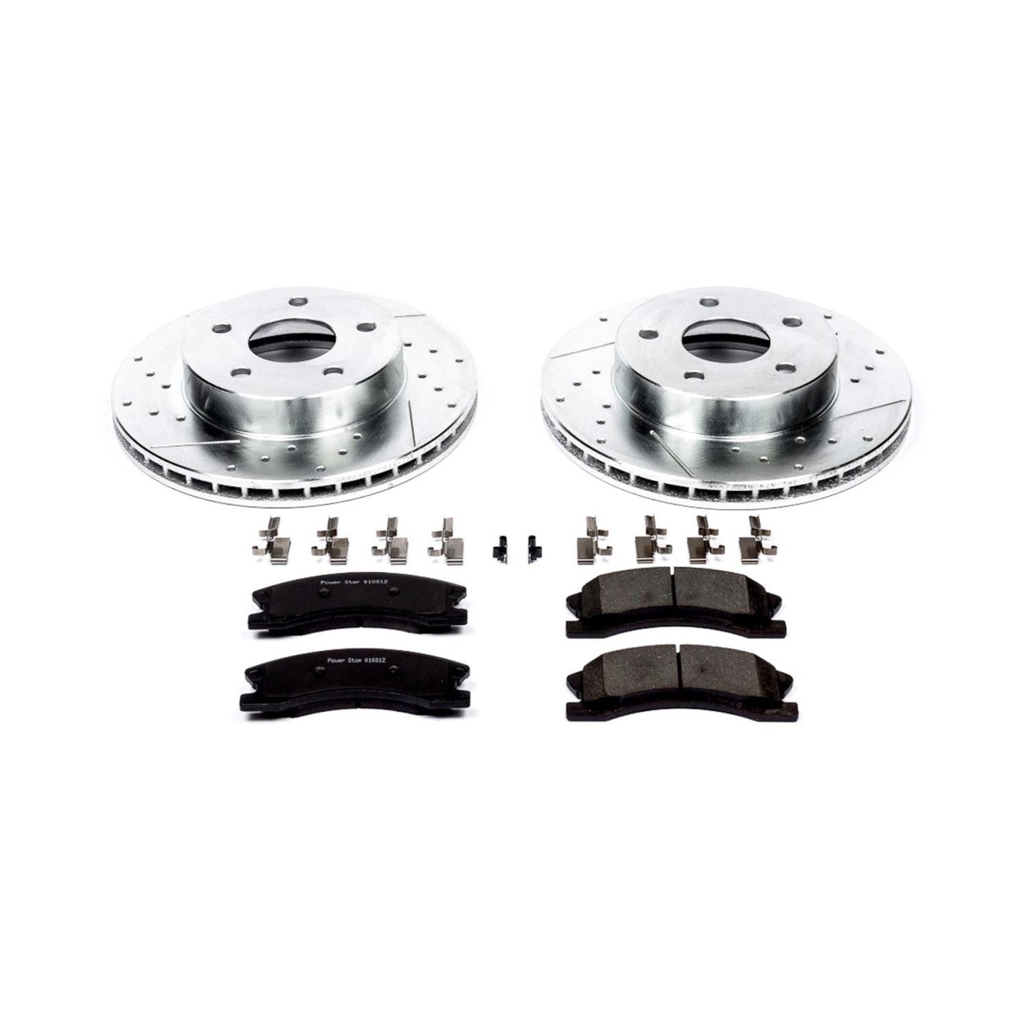 Power Stop 99-04 Jeep Grand Cherokee Front Z23 Evolution Sport Brake Kit w/Calipers (1x psbS4826, 1x psbK2149) thumbnail 5