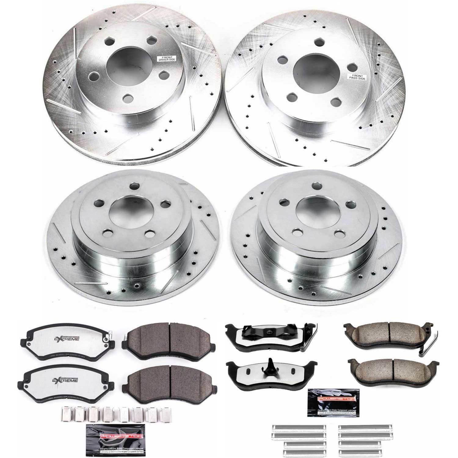 Power Stop 03-07 Jeep Liberty Front & Rear Z36 Truck & Tow Brake Kit (1x psbK2160-36, 1x psbK2197-36) thumbnail 4