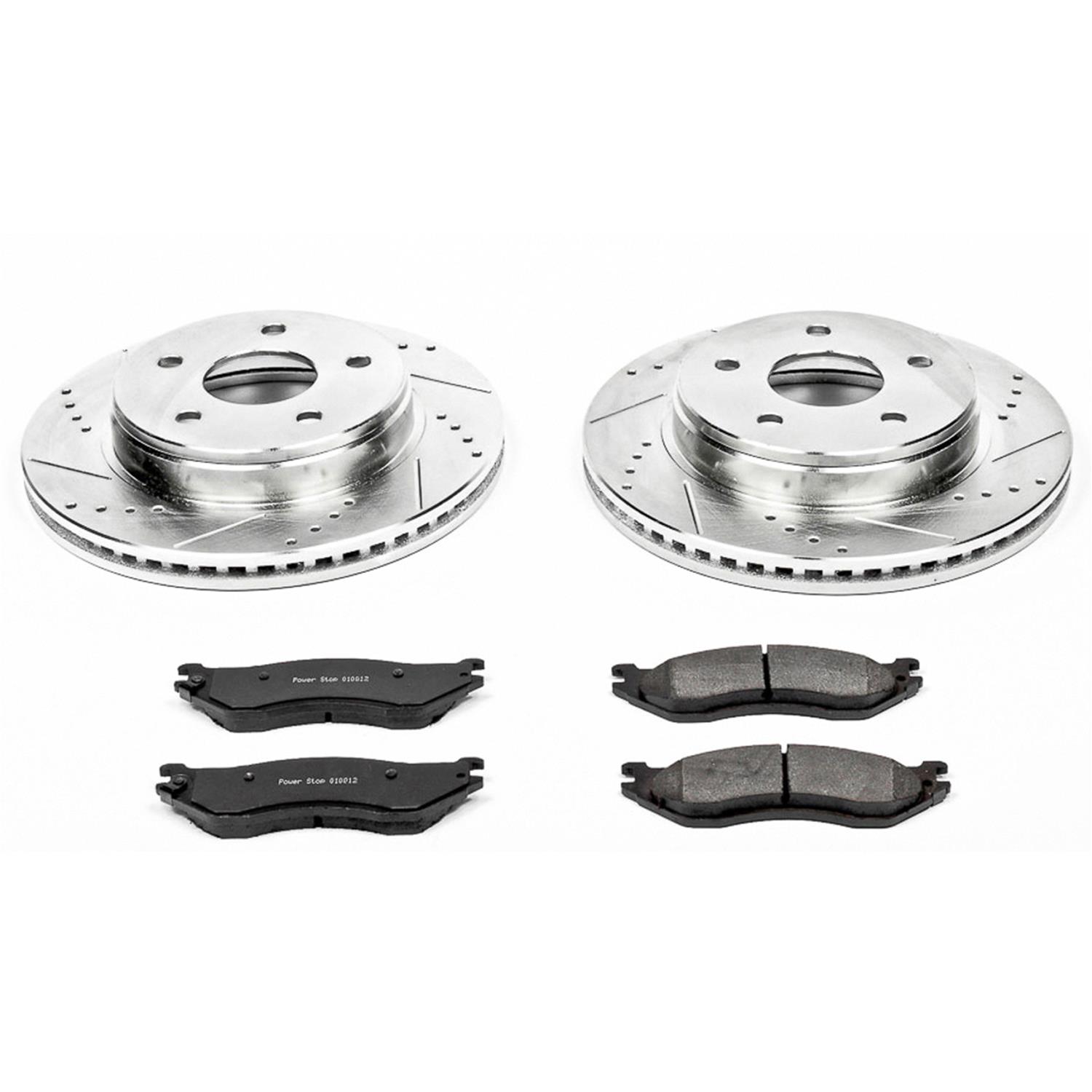 Power Stop 04-06 Dodge Durango Front & Rear Z23 Evolution Sport Brake Kit (1x psbK2165, 1x psbK2172) thumbnail 2