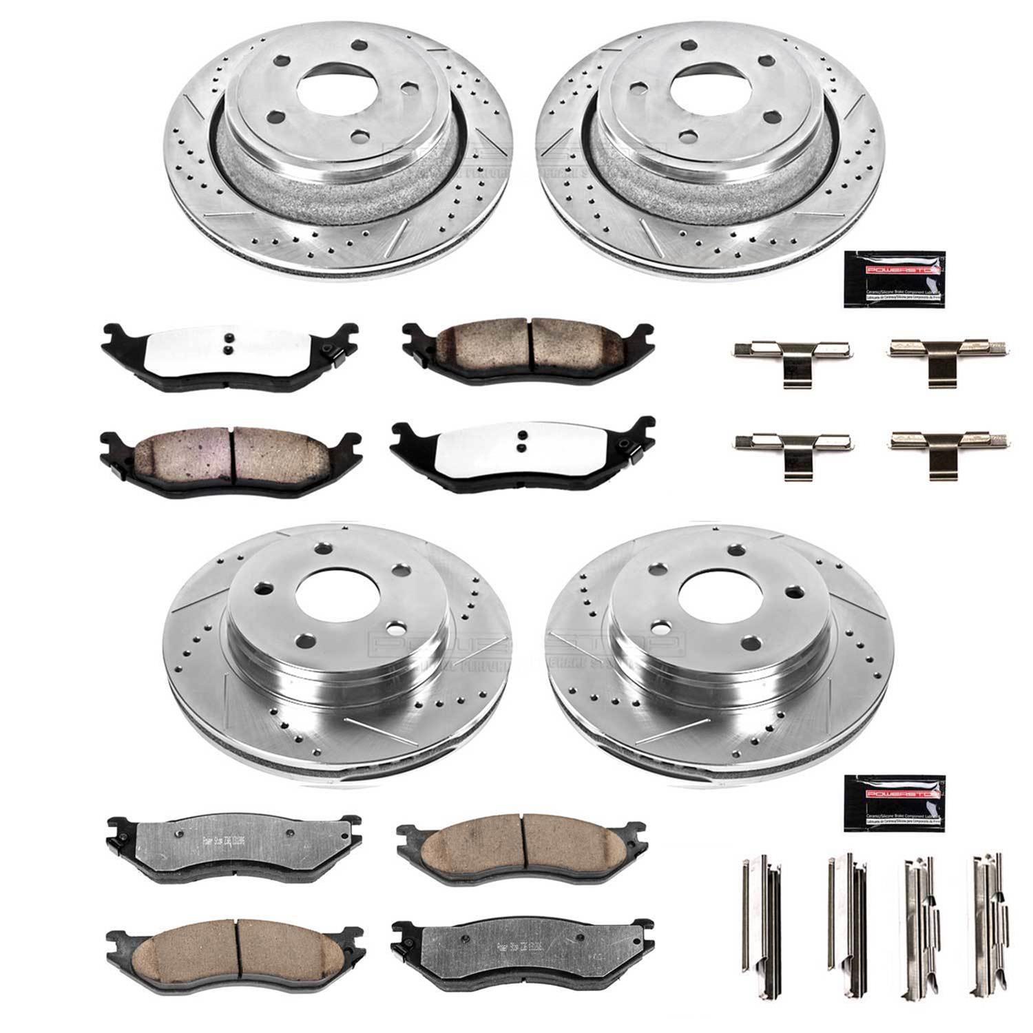 Power Stop 04-06 Dodge Durango Front & Rear Z36 Truck & Tow Brake Kit (1x psbK2172-36, 1x psbK2165-36) thumbnail 4