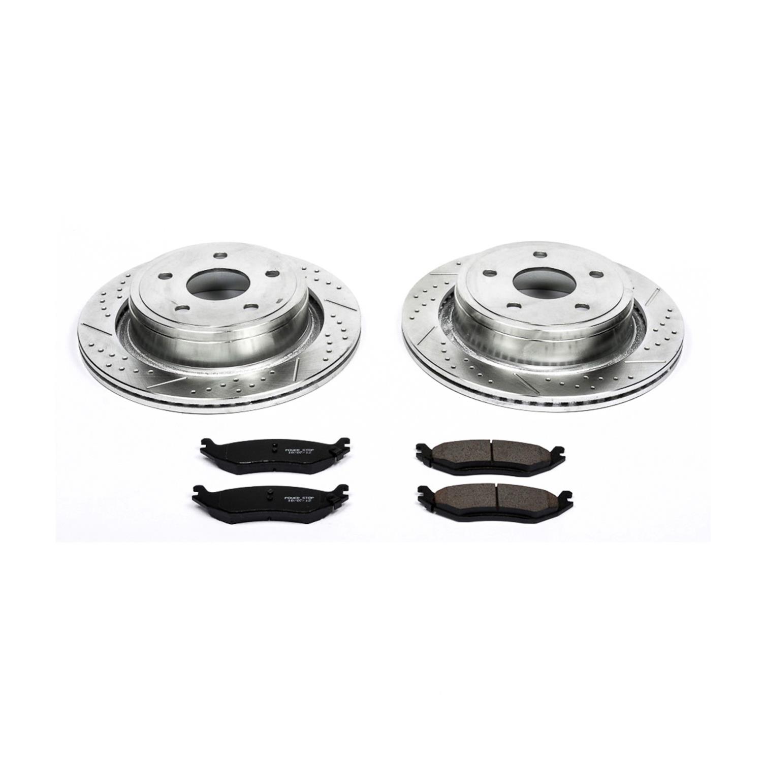 Power Stop 06-08 Dodge Ram 1500 Front & Rear Z23 Evolution Sport Brake Kit w/Calipers (1x psbK2163, 1x psbS5008, 1x psbS4836, 1x psbK2172) thumbnail 5