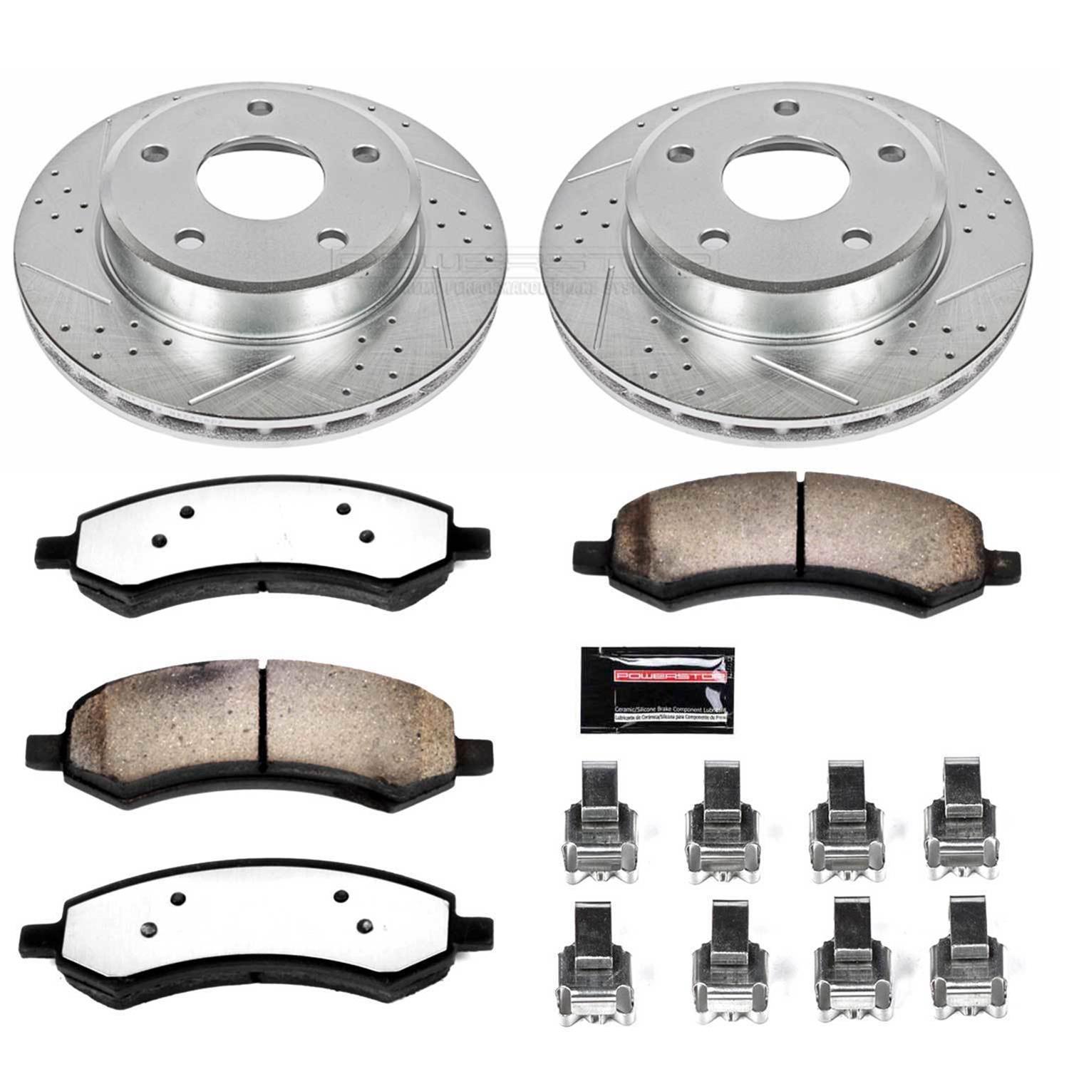 Power Stop KC2193-36 フロントZ36 トラックと牽引ブレーキキット キャリパー付き　並行輸入品