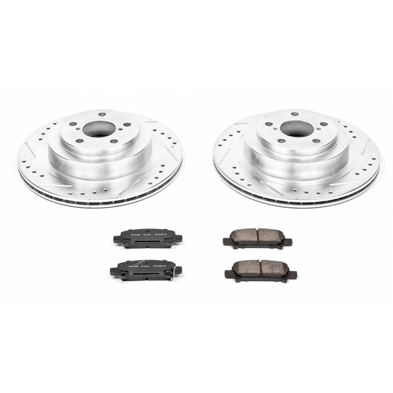 Power Stop 05-09 Subaru Legacy Front & Rear Z23 Evolution Sport Brake Kit (1x psbK285, 1x psbK219) thumbnail 4