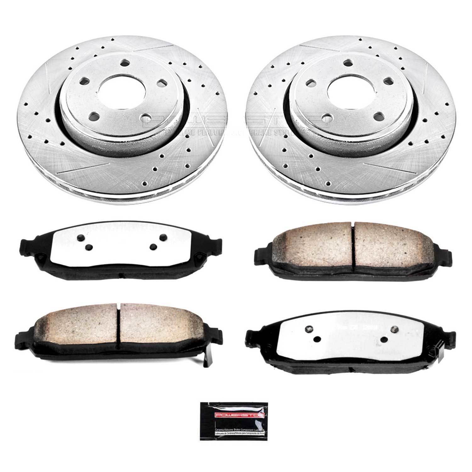 Power Stop 06-10 Jeep Commander Front & Rear Z36 Truck & Tow Brake Kit (1x psbK2221-36, 1x psbK2219-36) thumbnail 7