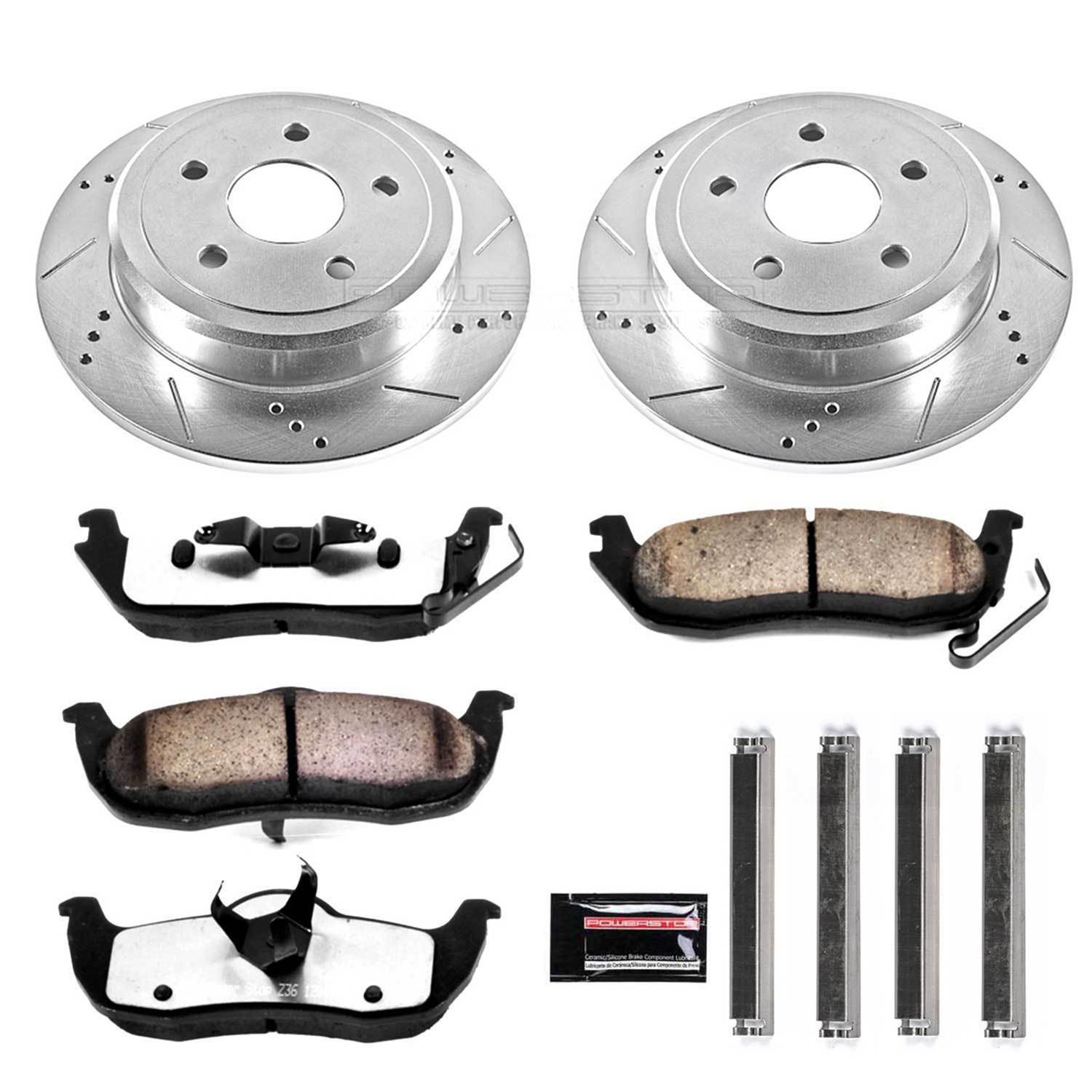 Power Stop 06-10 Jeep Commander Front & Rear Z36 Truck & Tow Brake Kit (1x psbK2221-36, 1x psbK2219-36) thumbnail 5