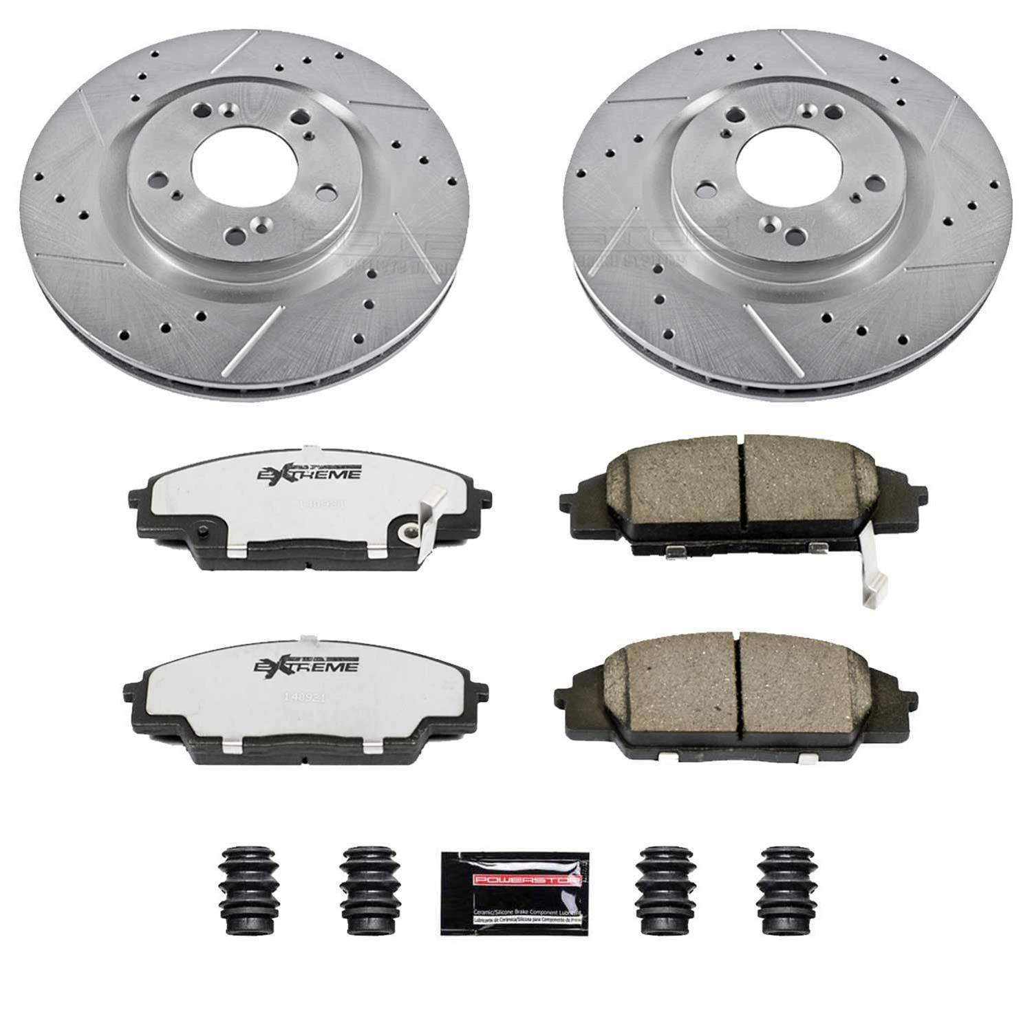 Power Stop 00-09 Honda S2000 Front & Rear Z26 Street Warrior Brake Kit (1x psbK2310-26, 1x psbK2276-26) thumbnail 8