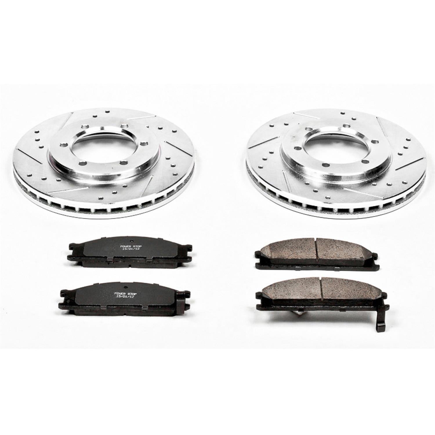 Power Stop 99-02 Nissan Frontier Front Z23 Evolution Kit w/Calipers (1x psbK2278, 1x psbS1672) thumbnail 4