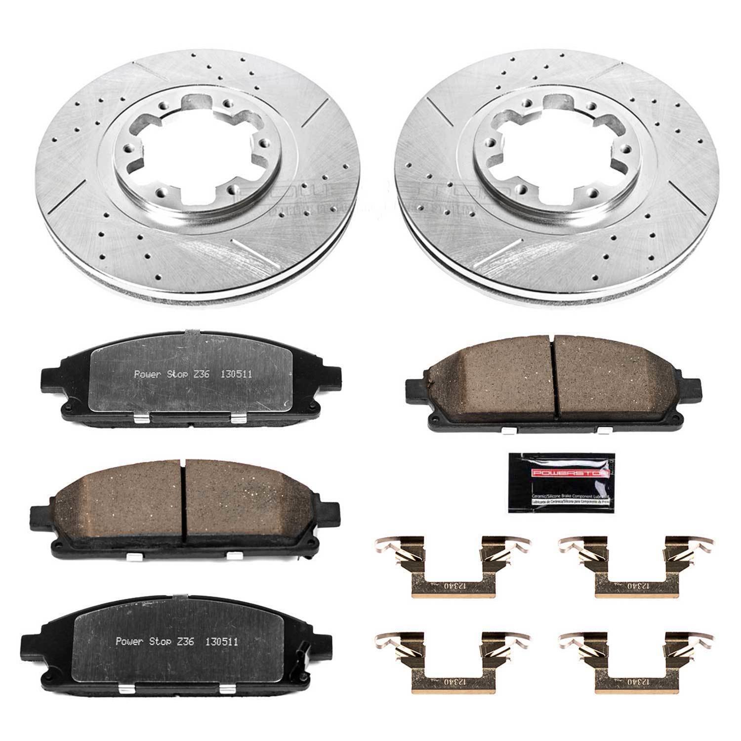 Power Stop 97-03 Infiniti QX4 Front & Rear Z36 Truck & Tow Brake Kit (1x psbKOE15319DK, 1x psbK2279-36) thumbnail 4