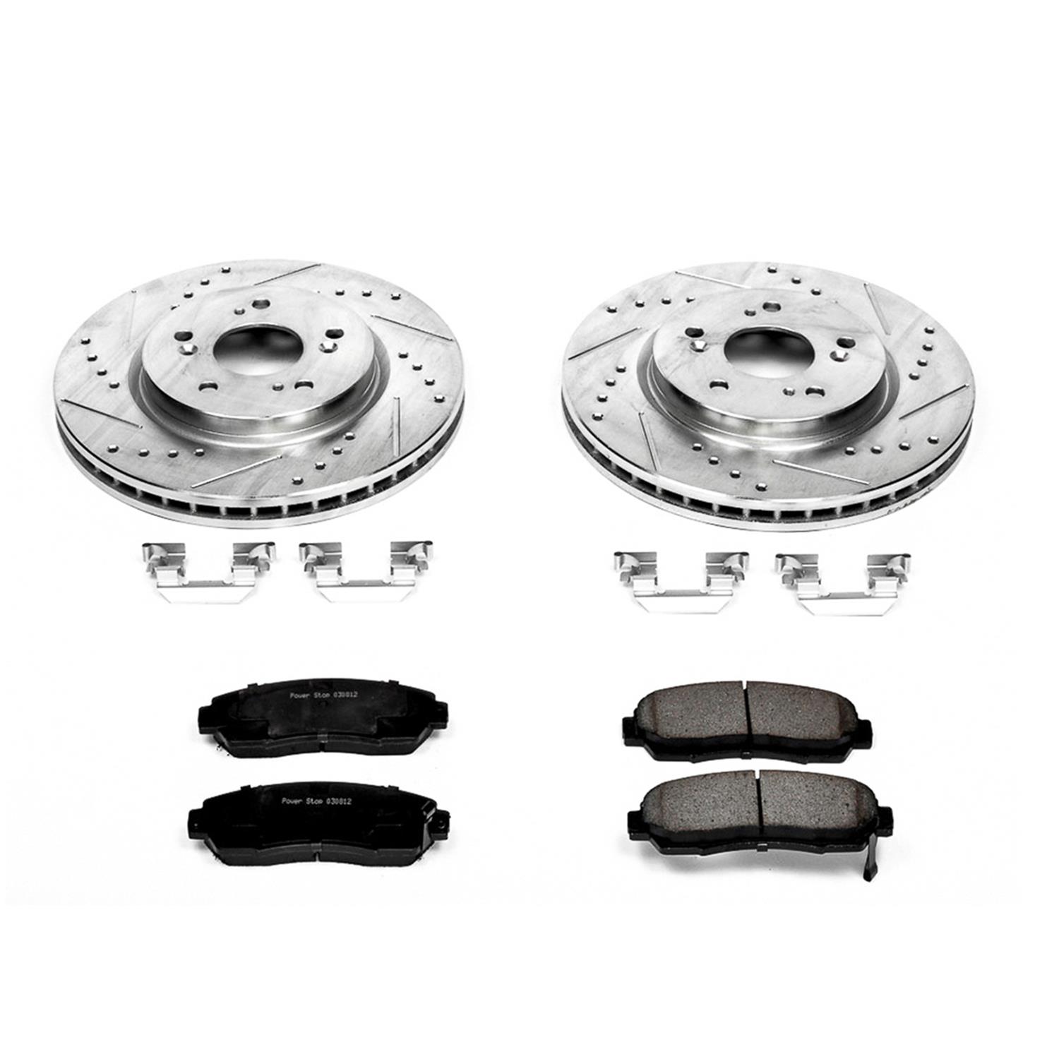Power Stop 10-12 Acura RDX Front & Rear Z23 Evolution Sport Brake Kit (1x psbK228, 1x psbK206) thumbnail 3