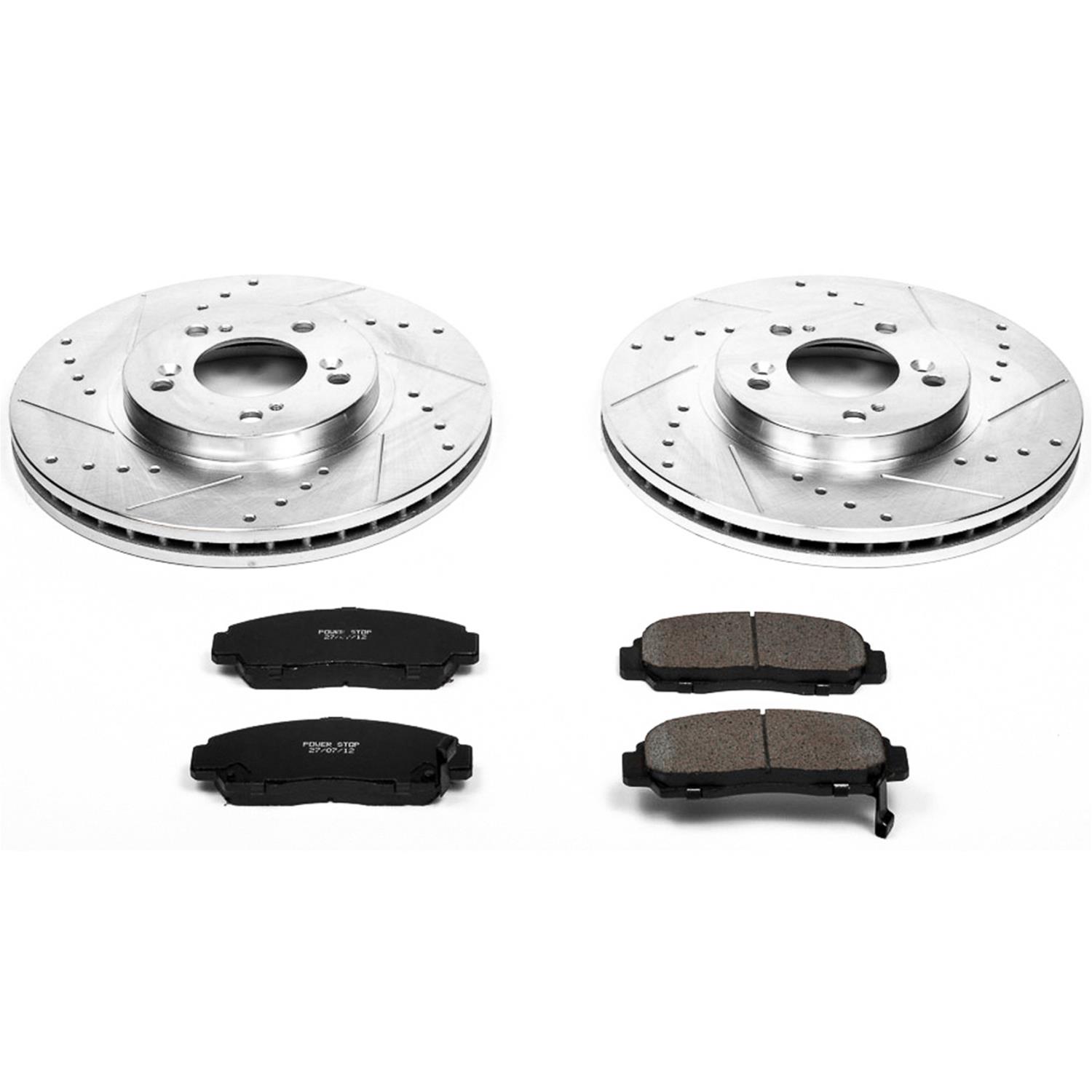 Power Stop 02-04 Acura RL Front & Rear Z23 Evolution Sport Brake Kit w/Calipers (1x psbS2596, 1x psbS2584, 1x psbK4989, 1x psbK2309) thumbnail 5