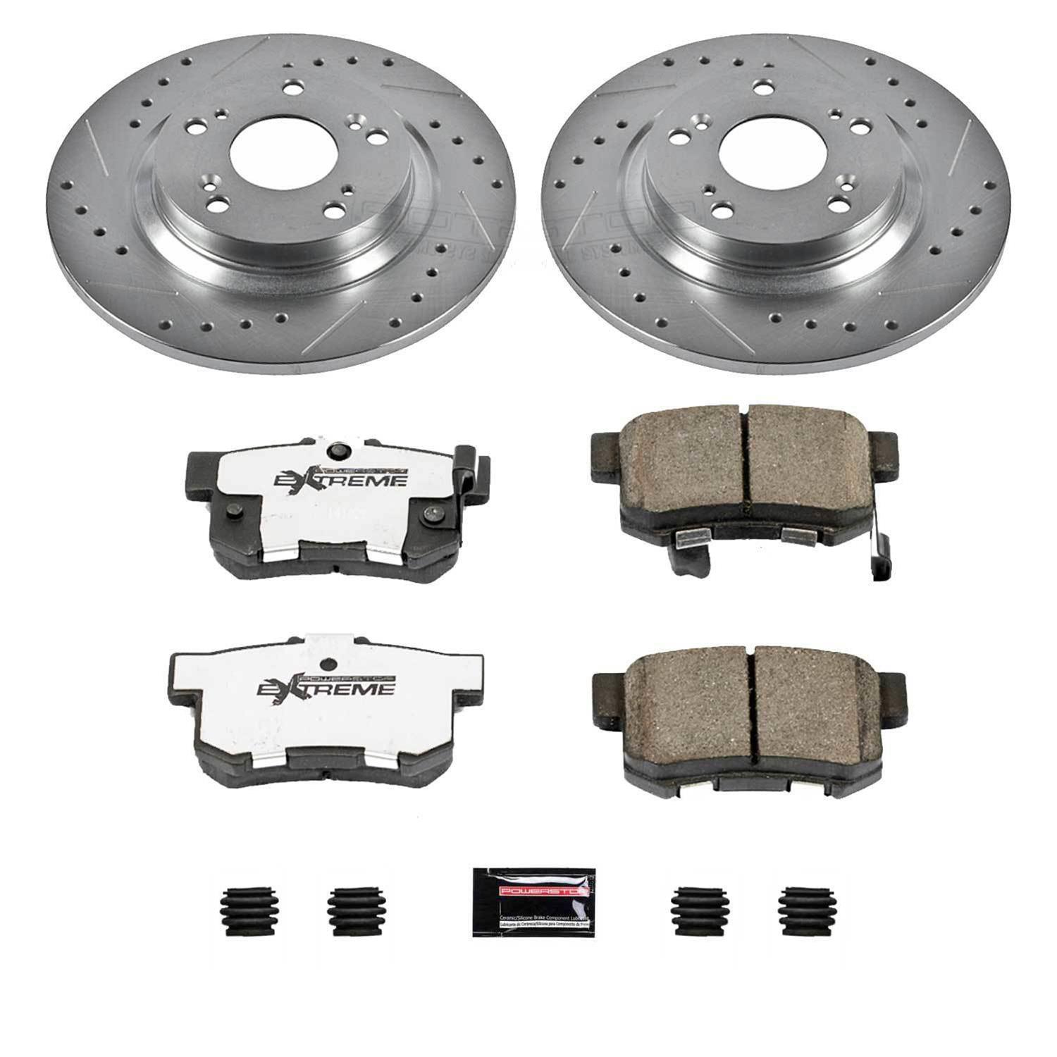 Power Stop 00-09 Honda S2000 Front & Rear Z26 Street Warrior Brake Kit (1x psbK2310-26, 1x psbK2276-26) thumbnail 9