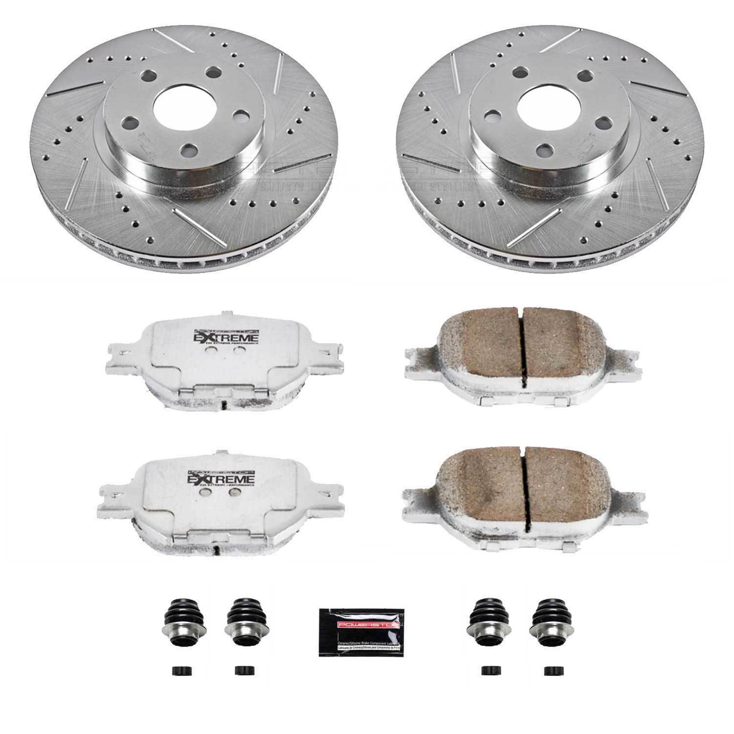 Power Stop 05-10 Scion tC Front & Rear Z26 Street Warrior Brake Kit (1x psbK2319-26, 1x psbK2313-26) thumbnail 9