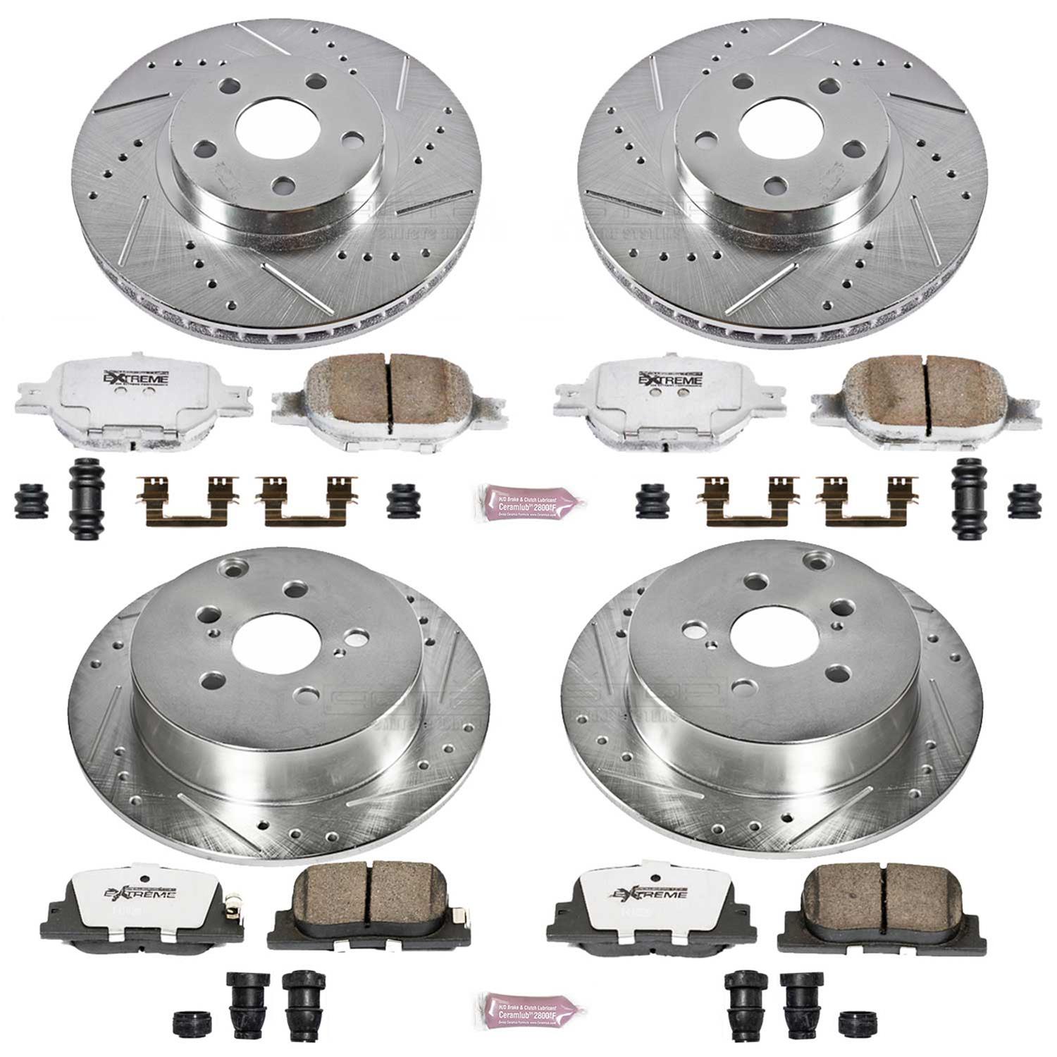Power Stop K2315 26 Power Stop Z26 Street Warrior Brake Upgrade Kits 