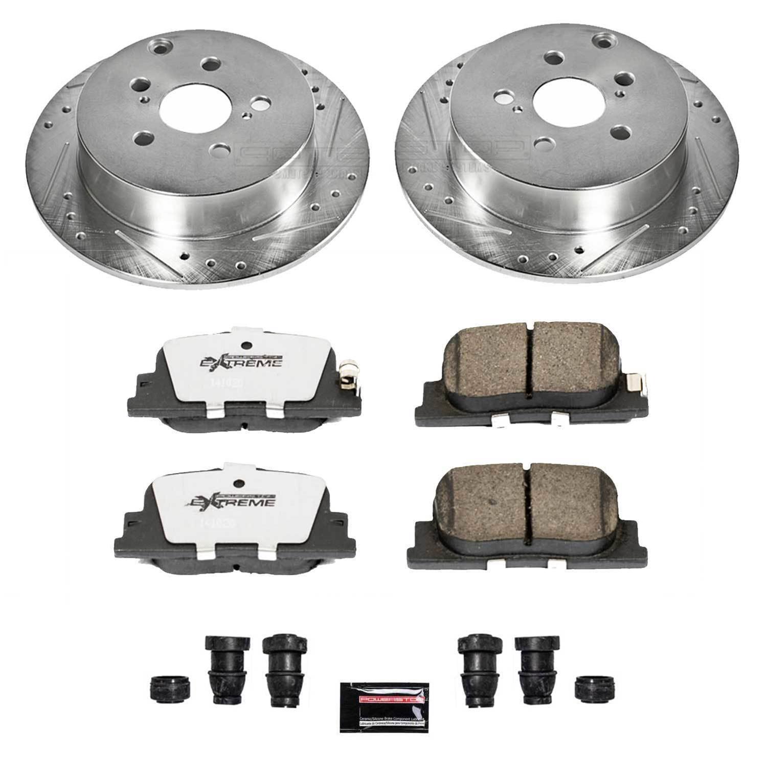 Power Stop 05-10 Scion tC Front & Rear Z26 Street Warrior Brake Kit (1x psbK2319-26, 1x psbK2313-26) thumbnail 8