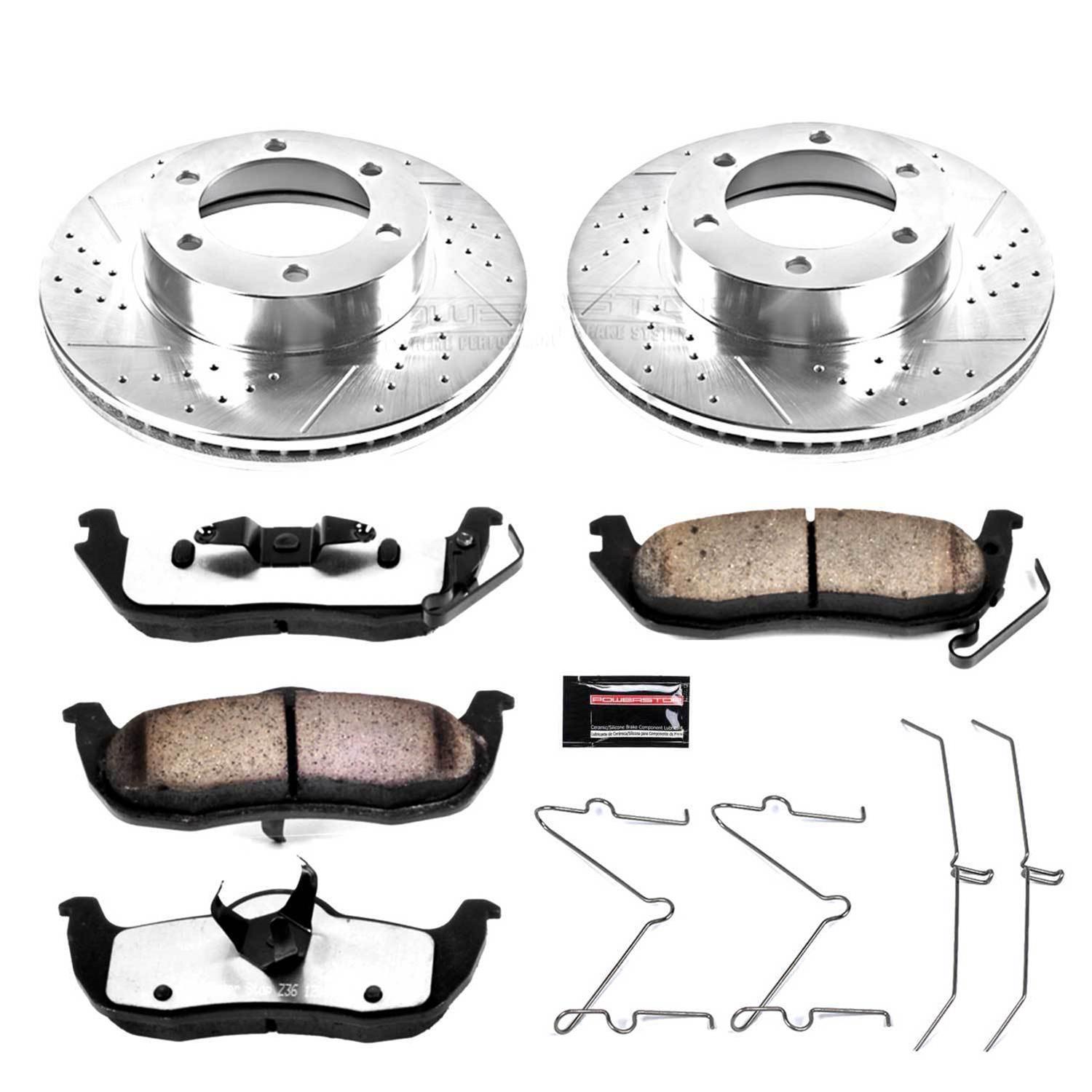 Power Stop 00-02 Toyota Tundra Front & Rear Z36 Truck & Tow Brake Kit (1x psbKOE15314DK, 1x psbK2323-36) thumbnail 9