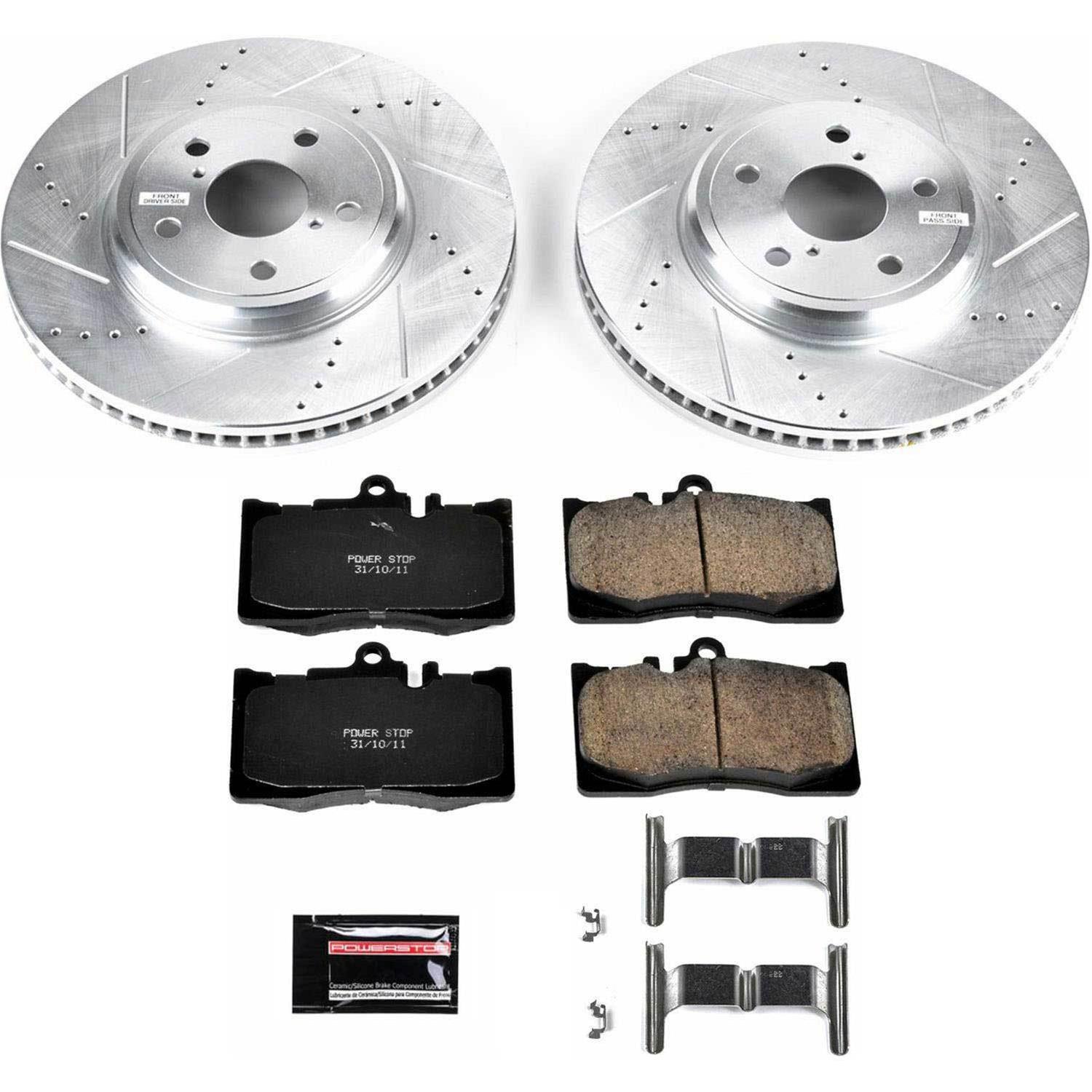 Power Stop 01-06 Lexus LS430 Front & Rear Z23 Evolution Sport Brake Kit (1x psbK2329, 1x psbK2327) thumbnail 9