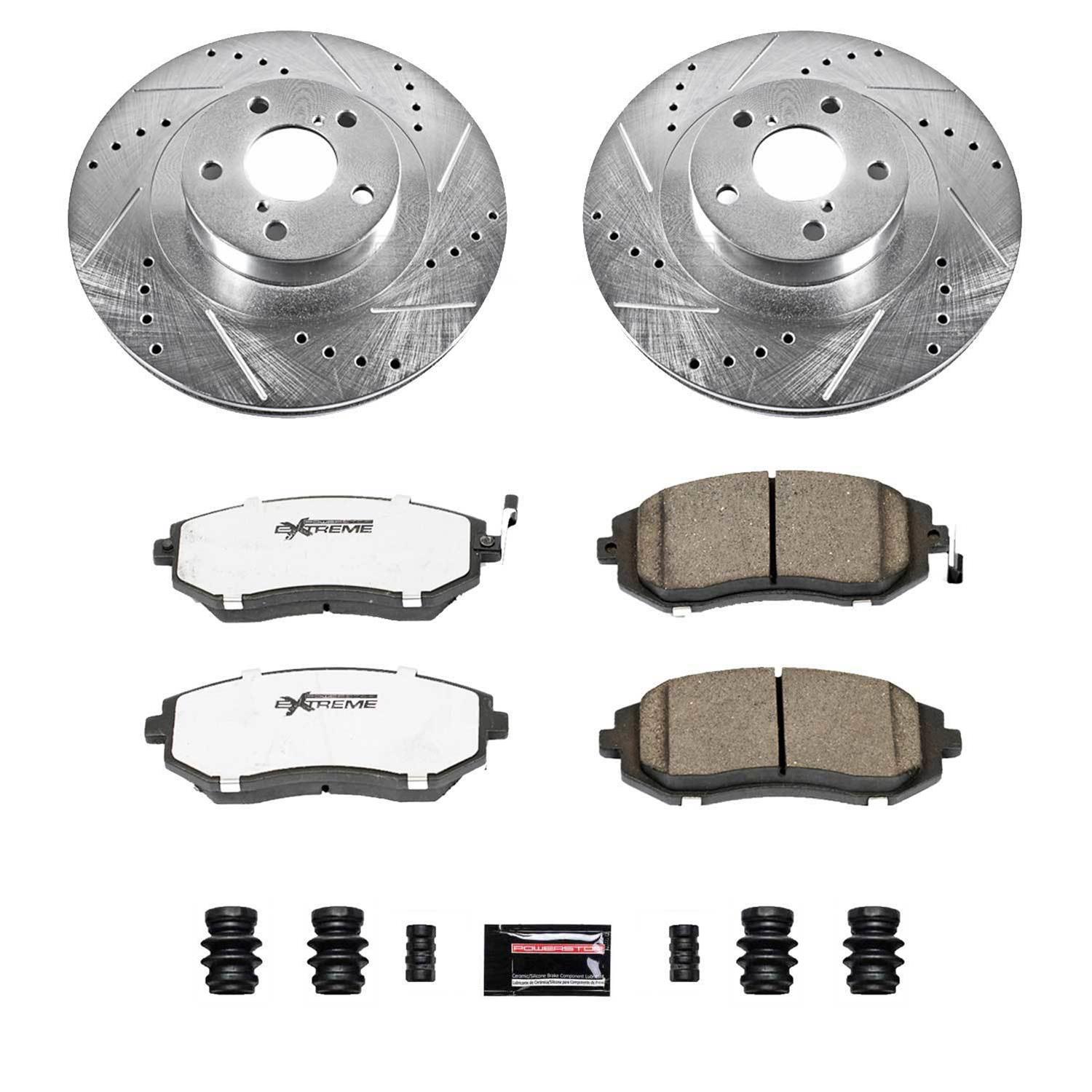 Power Stop 03-08 Subaru Forester Front & Rear Z26 Street Brake Kit (1x psbKOE15332DK, 1x psbK2373-26) thumbnail 7