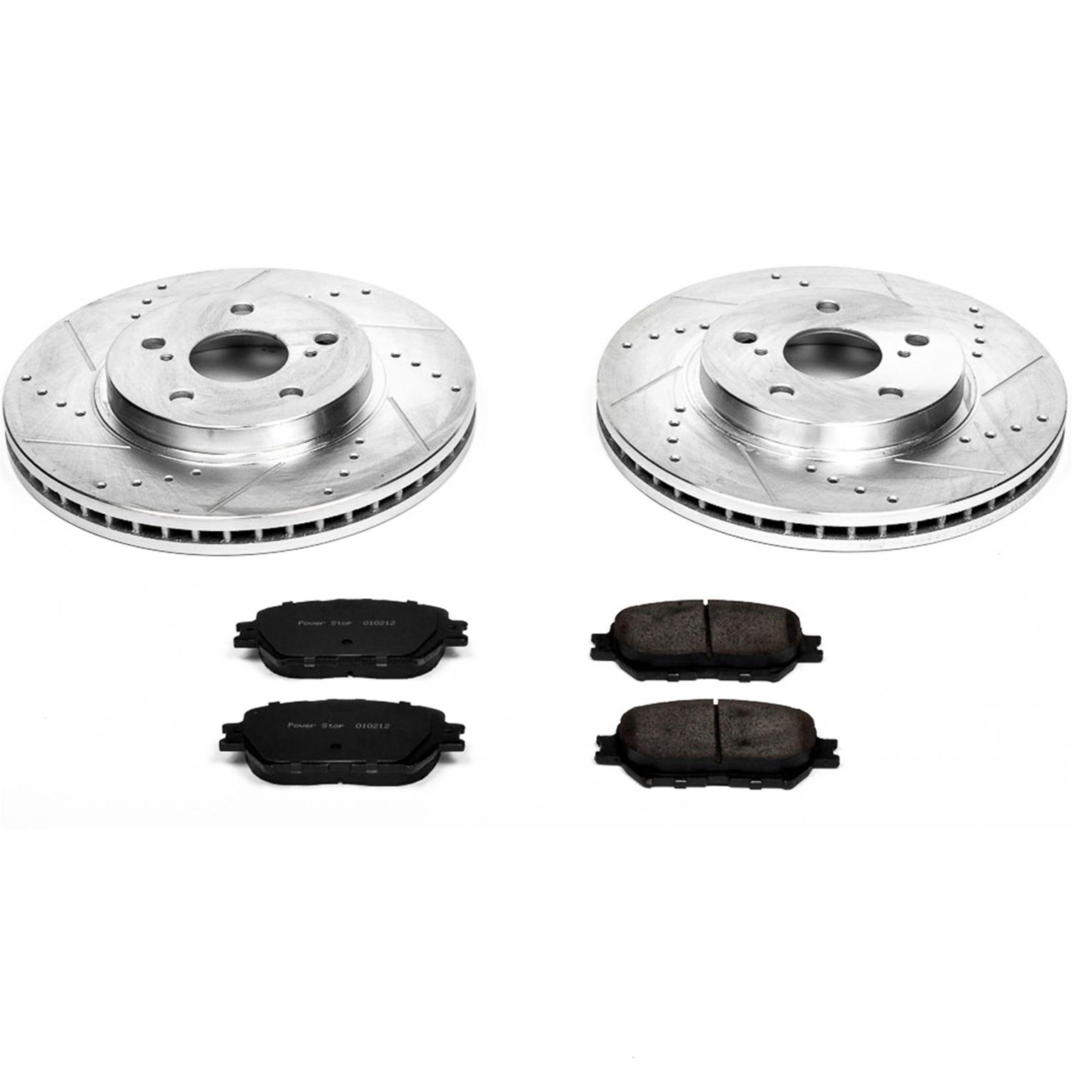 Power Stop 2002 Toyota Camry Front & Rear Z23 Evolution Sport Brake Kit (1x psbK2417, 1x psbK2414) thumbnail 3