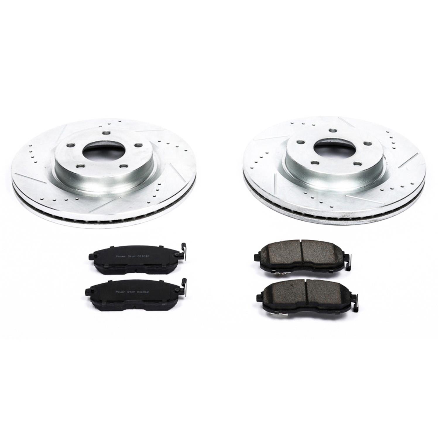 Power Stop 10-13 Nissan Altima Front & Rear Z23 Evolution Sport Brake Kit (1x psbK098, 1x psbK241) thumbnail 4