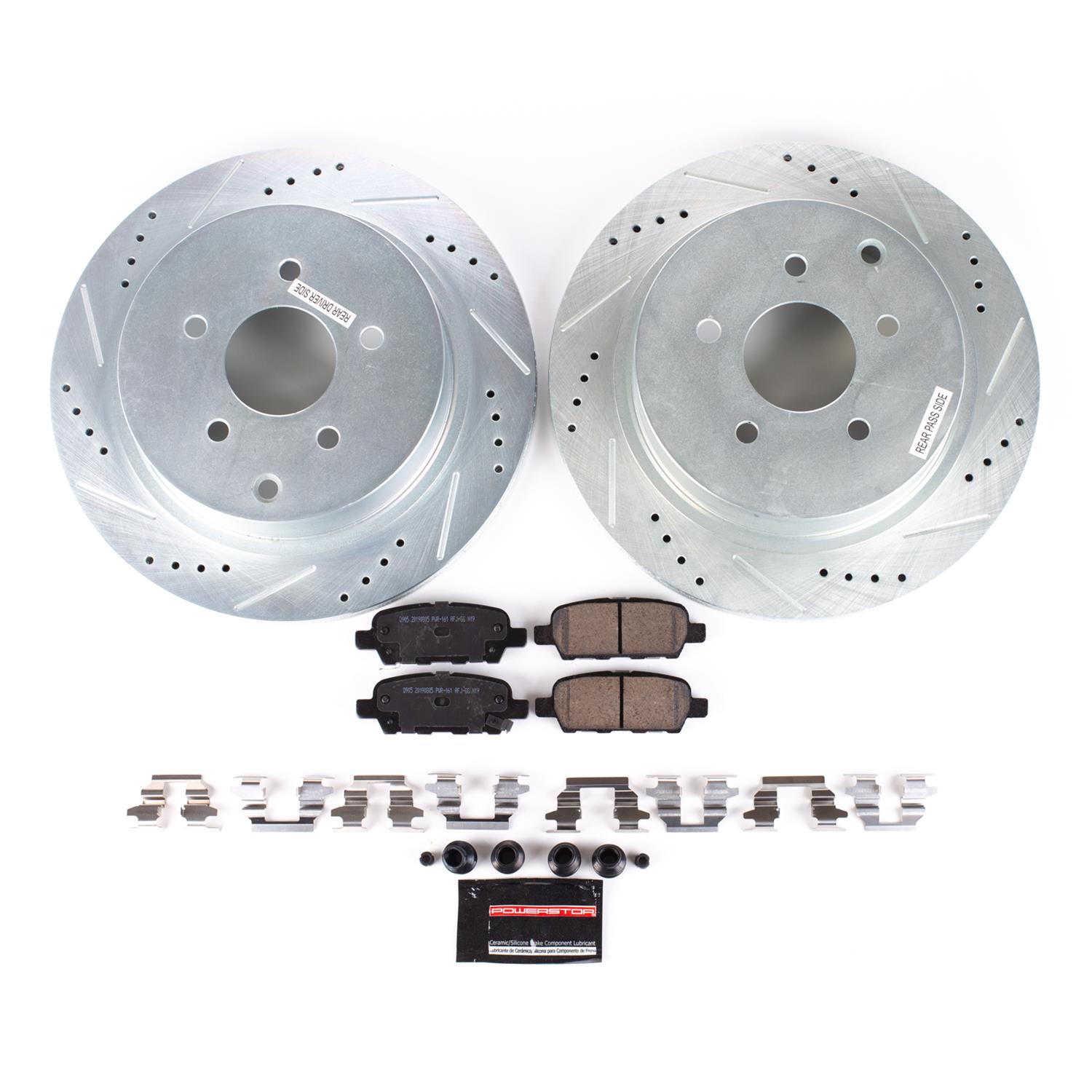 Power Stop 03-08 Infiniti FX35 Rear Z23 Evolution Sport Brake Kit w/Calipers (1x psbK2427, 1x psbS2786) thumbnail 3
