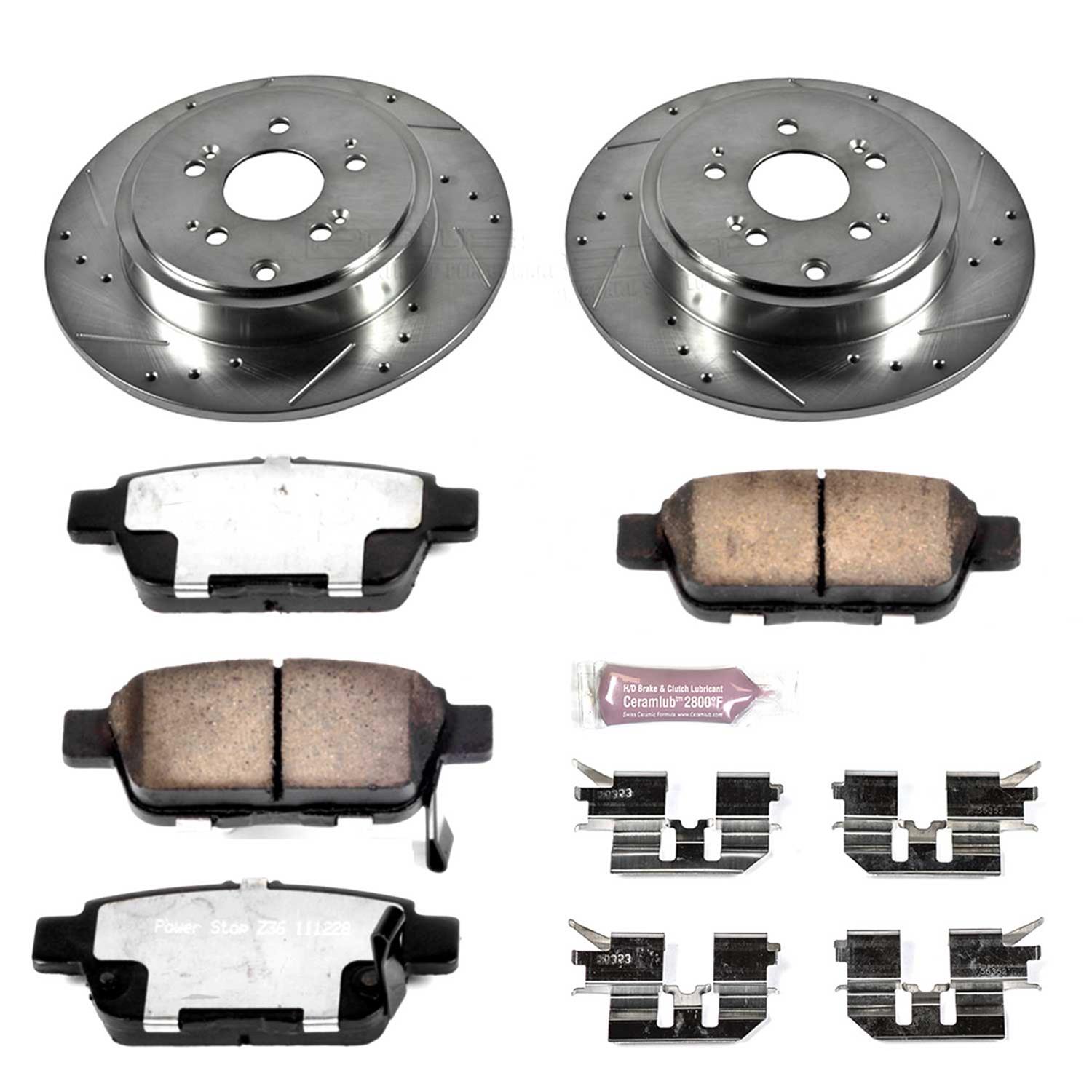 Power Stop K243136 Power Stop Z36 Truck and Tow Performance Brake Kits