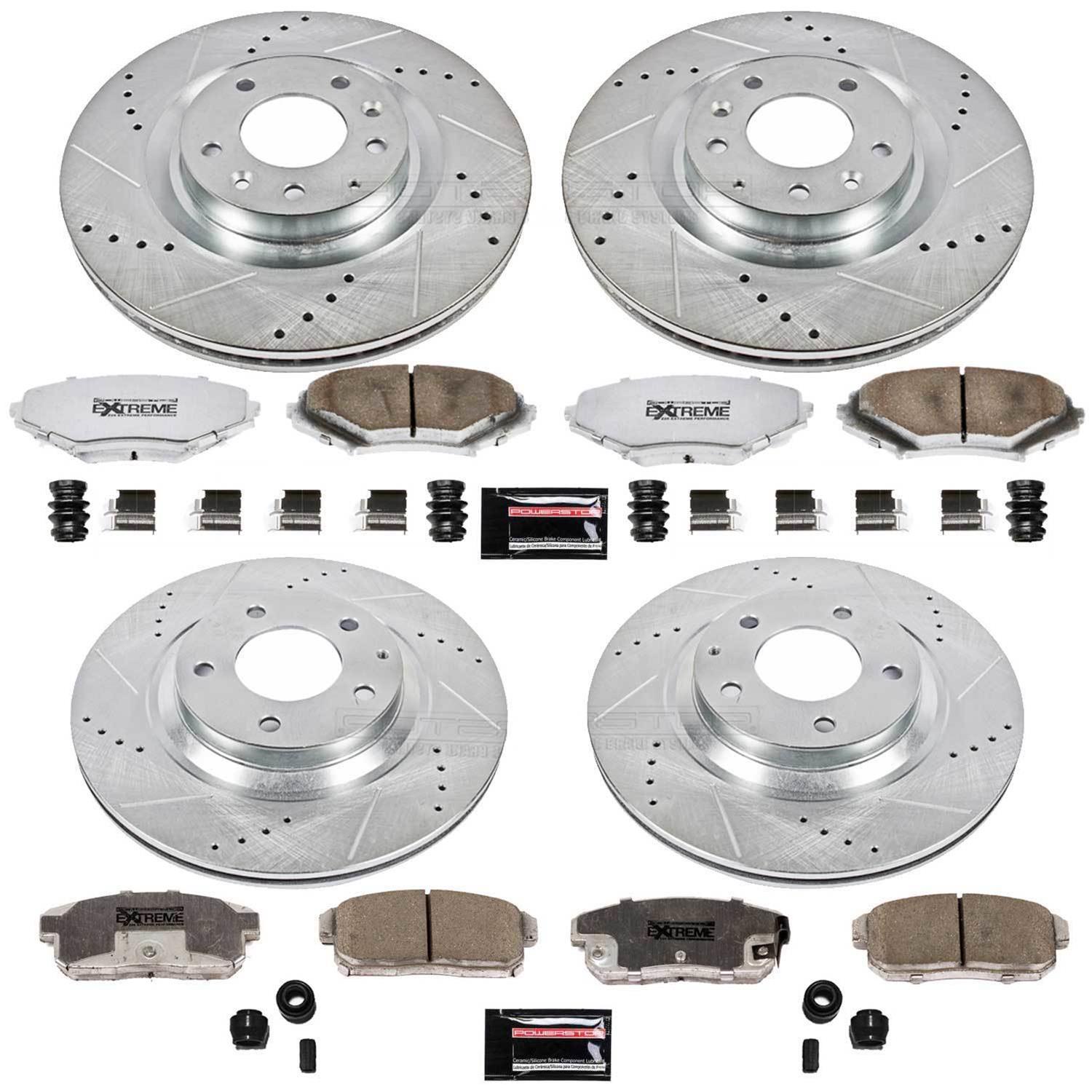 Power Stop 04-11 Mazda RX-8 Front & Rear Z26 Street Warrior Brake Kit (1x psbK3026-26, 1x psbK3146-26) thumbnail 4