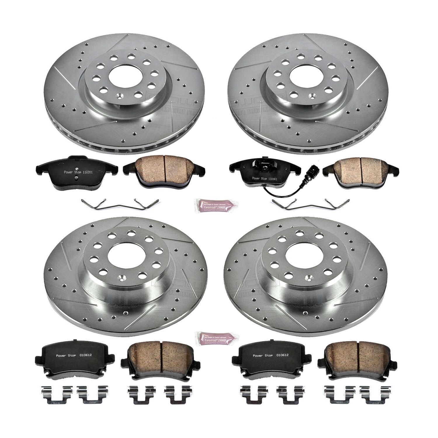 Power Stop 09-10 Volkswagen Tiguan Front & Rear Z23 Evolution Sport Brake Kit (1x psbK2963, 1x psbK2261) thumbnail 8