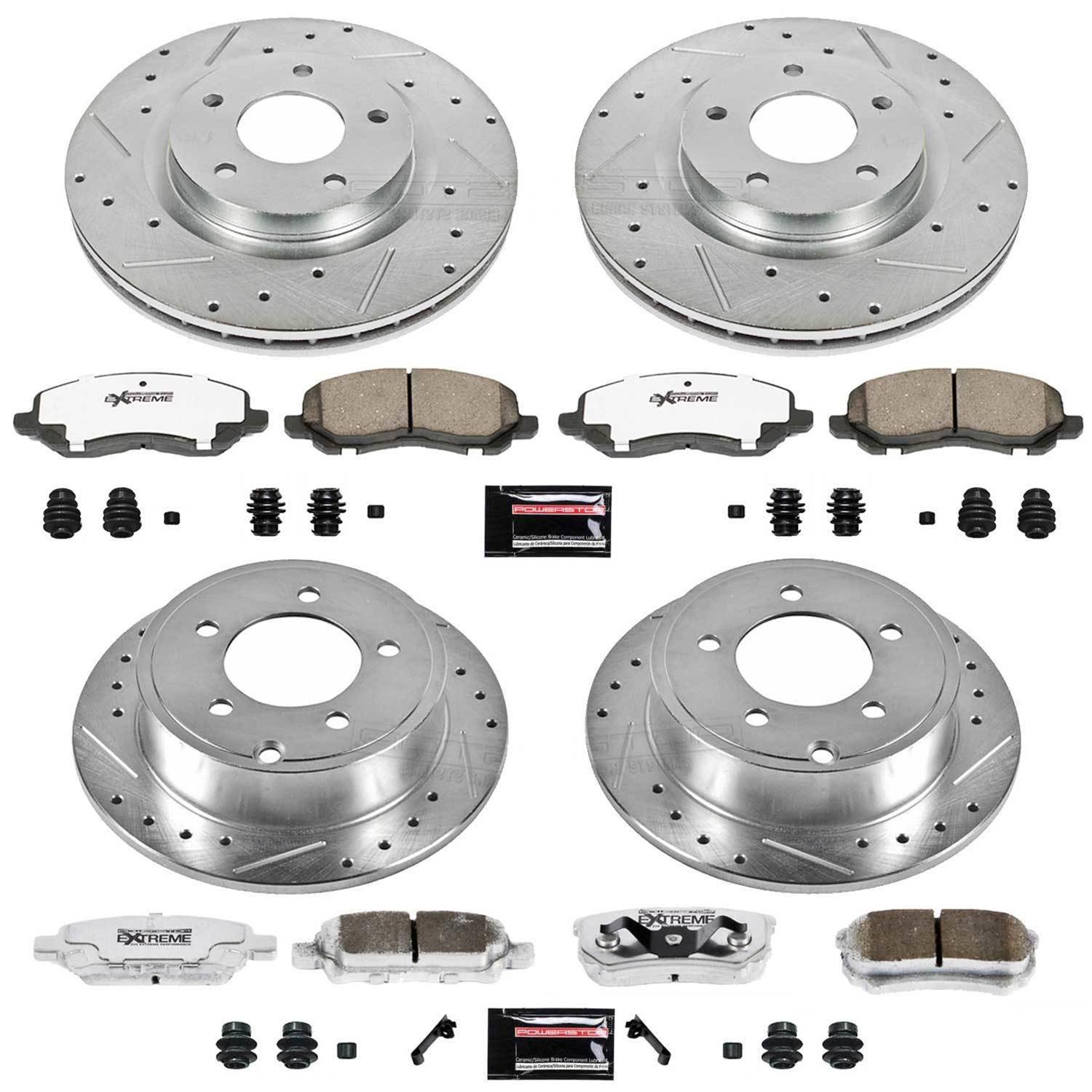 Power Stop 11-14 Chrysler 200 Front & Rear Z26 Street Warrior Brake Kit (1x psbK3032-26, 1x psbK3033-26) thumbnail 4