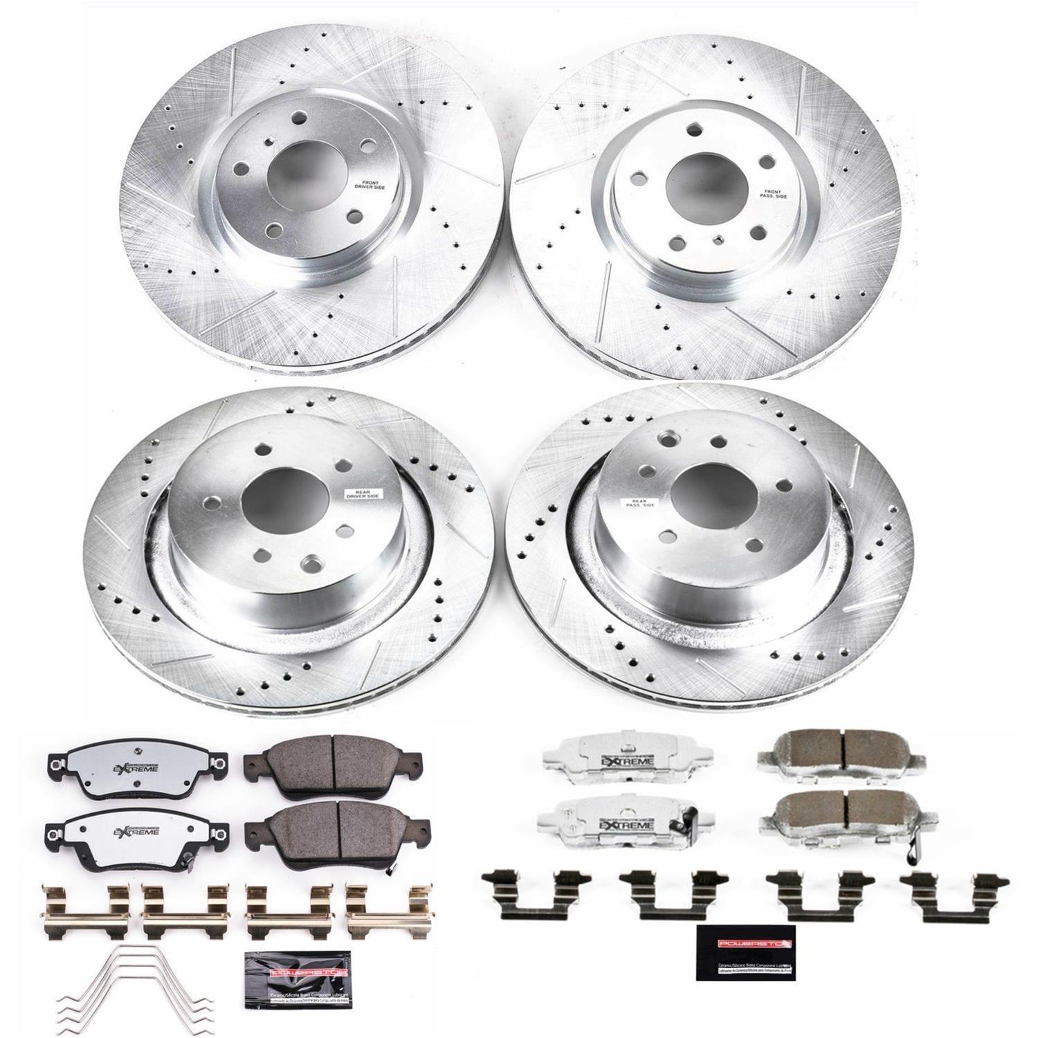 Power Stop 07-08 Infiniti G35 Front & Rear Z26 Street Warrior Brake Kit (1x psbK3022-26, 1x psbK2986-26) thumbnail 4