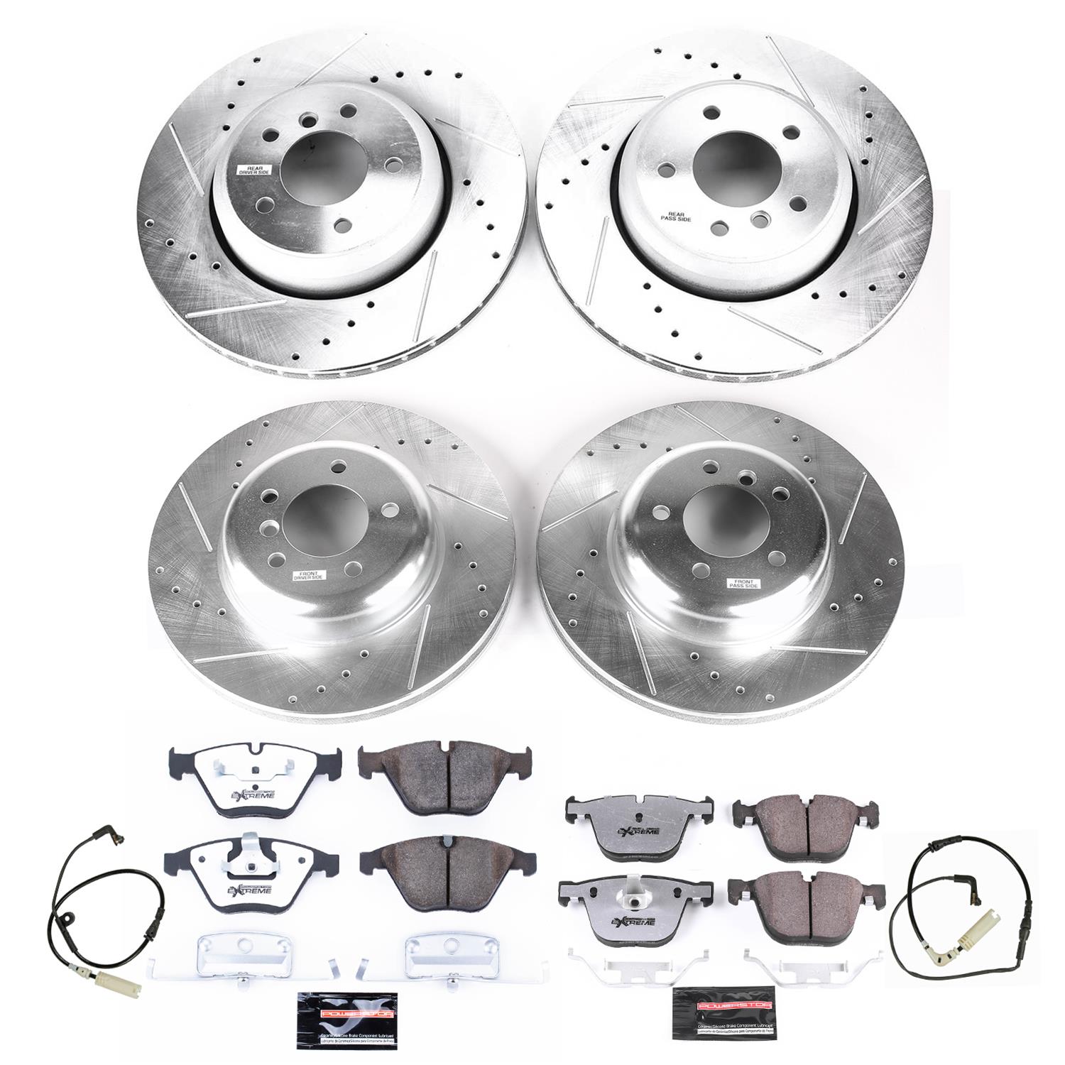 Power Stop 08-10 BMW 535i Front & Rear Z26 Street Warrior Brake Kit (1x psbK2940-26, 1x psbK2918-26) thumbnail 4