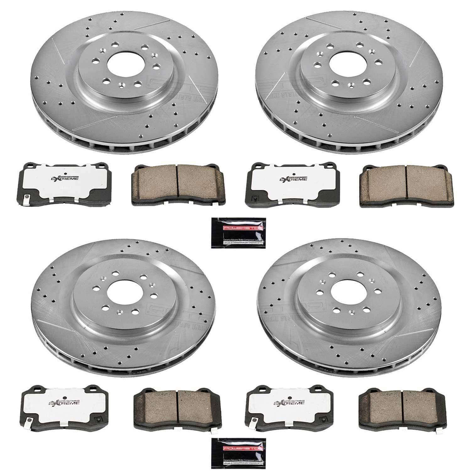 Power Stop 04-07 Cadillac CTS Front & Rear Z26 Street Warrior Brake Kit (1x psbK2944-26, 1x psbK2945-26) thumbnail 4