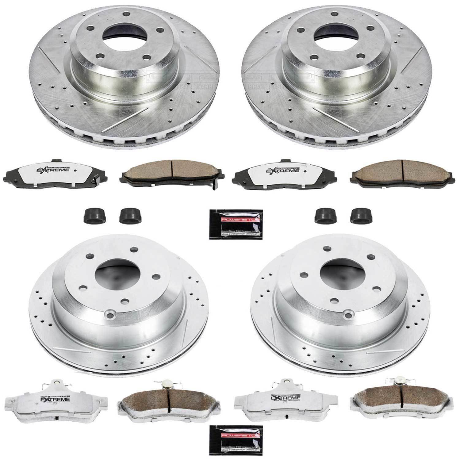 Power Stop 05-06 Pontiac GTO Front & Rear Z26 Street Warrior Brake Kit (1x psbK1601-26, 1x psbK2912-26) thumbnail 4