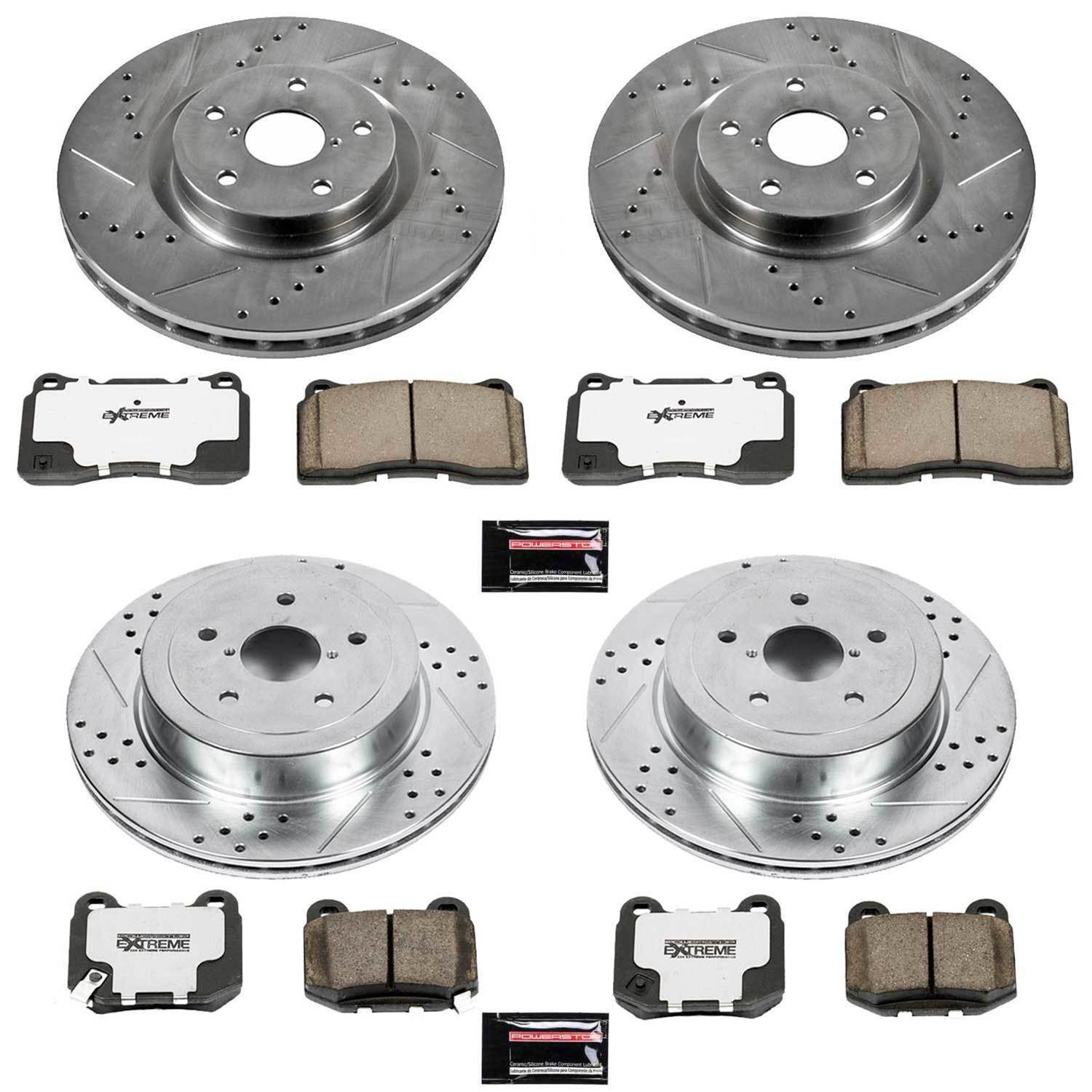 Power Stop 05-07 Subaru Impreza Front & Rear Z26 Street Warrior Brake Kit (1x psbK2913-26, 1x psbK131-26) thumbnail 4