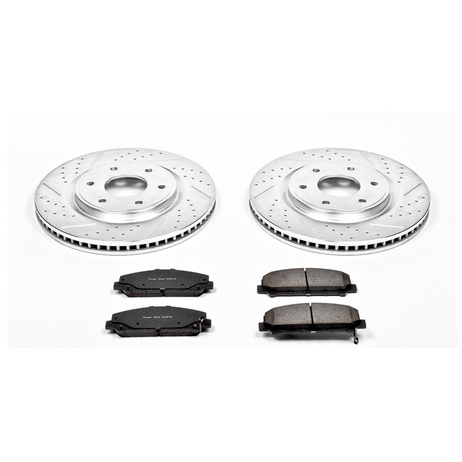 Power Stop 06-07 Infiniti QX56 Front & Rear Z23 Evolution Sport Brake Kit (1x psbK2909, 1x psbK2445) thumbnail 3