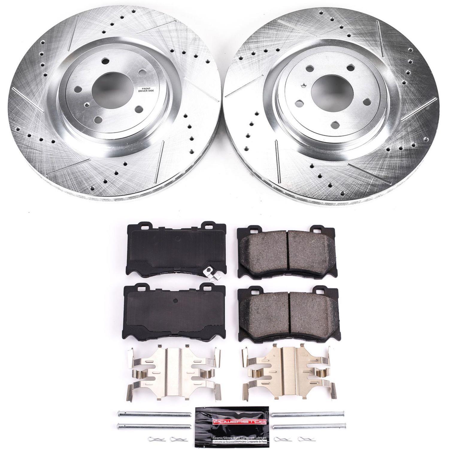 Power Stop 2009 Nissan 350Z Front & Rear Z23 Evolution Kit W/Cals (1x psbK2915, 1x psbS3858, 1x psbK4732, 1x psbS6264) thumbnail 2