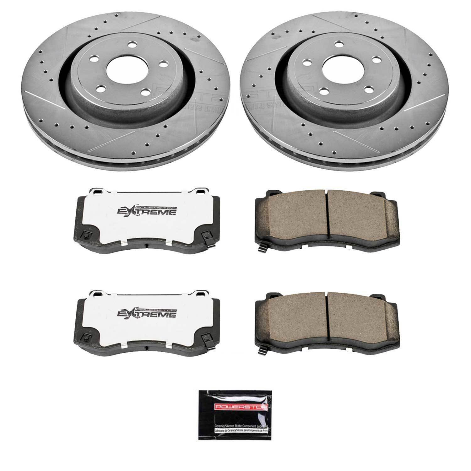 Power Stop 06-10 Jeep Grand Cherokee Front & Rear Z26 Street Warrior Brake Kit (1x psbK2924-26, 1x psbK2949-26) thumbnail 9