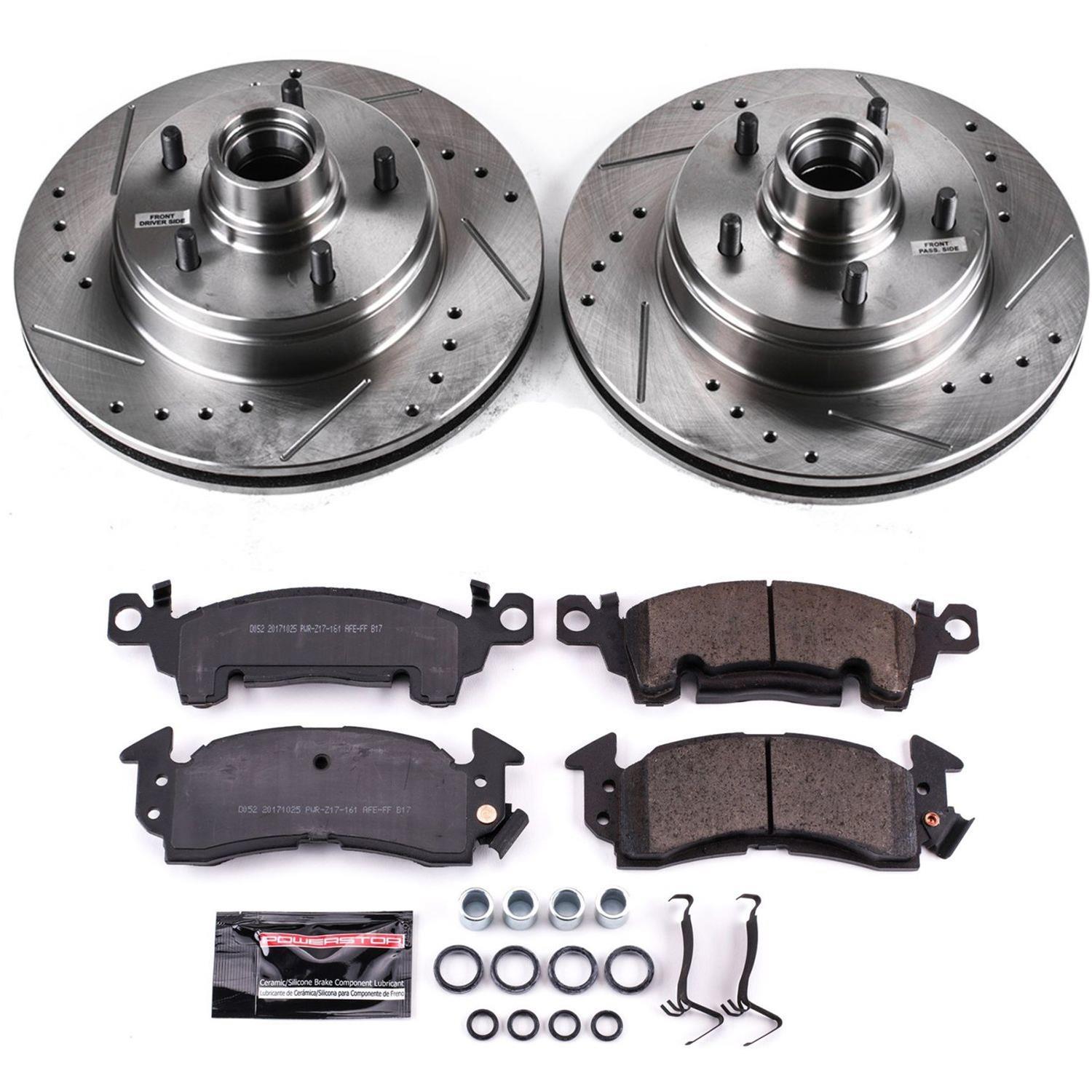 Power Stop 91-96 Buick Roadmaster Front Z23 Evolution Sport Brake Kit w/Calipers (1x psbS4020, 1x psbK2936) thumbnail 5
