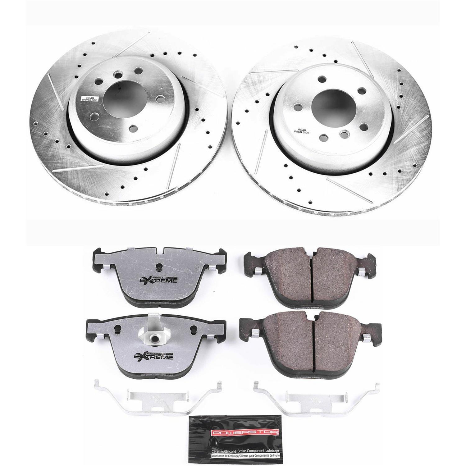 Power Stop 08-10 BMW 535i Front & Rear Z26 Street Warrior Brake Kit (1x psbK2940-26, 1x psbK2918-26) thumbnail 6