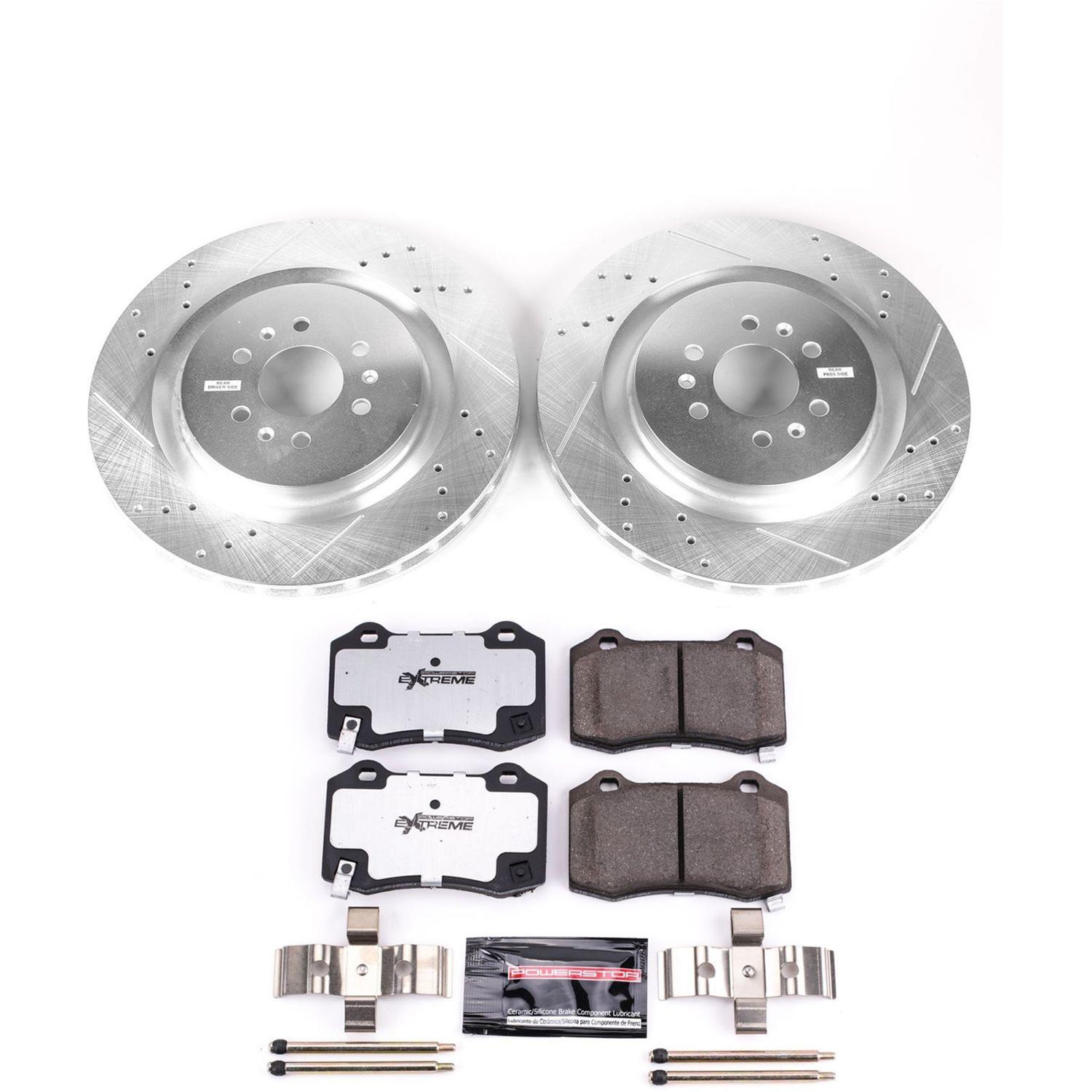 Power Stop 04-07 Cadillac CTS Front & Rear Z26 Street Warrior Brake Kit (1x psbK2944-26, 1x psbK2945-26) thumbnail 7