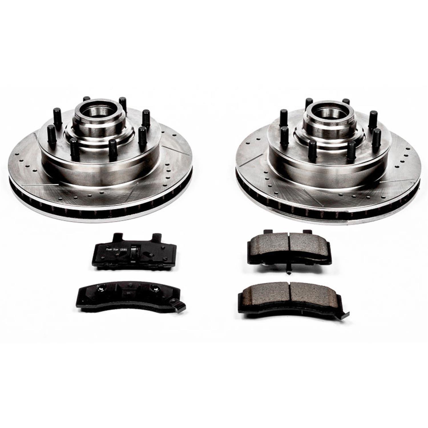 PowerStop Front Z23 Evolution Sport Brake Kit with Calipers | 1996–1999 Infiniti I30 (KC660)