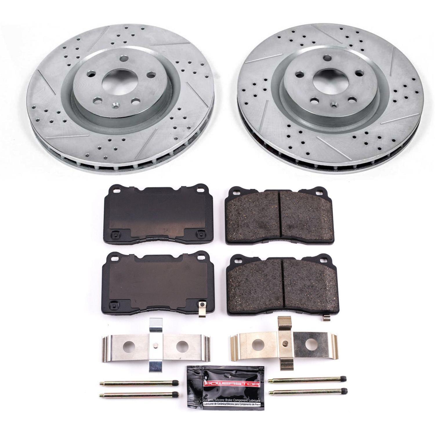 Power Stop 2009 Pontiac G8 Front & Rear Z23 Evolution Sport Brake Kit (1x psbK2948, 1x psbK5528) thumbnail 2