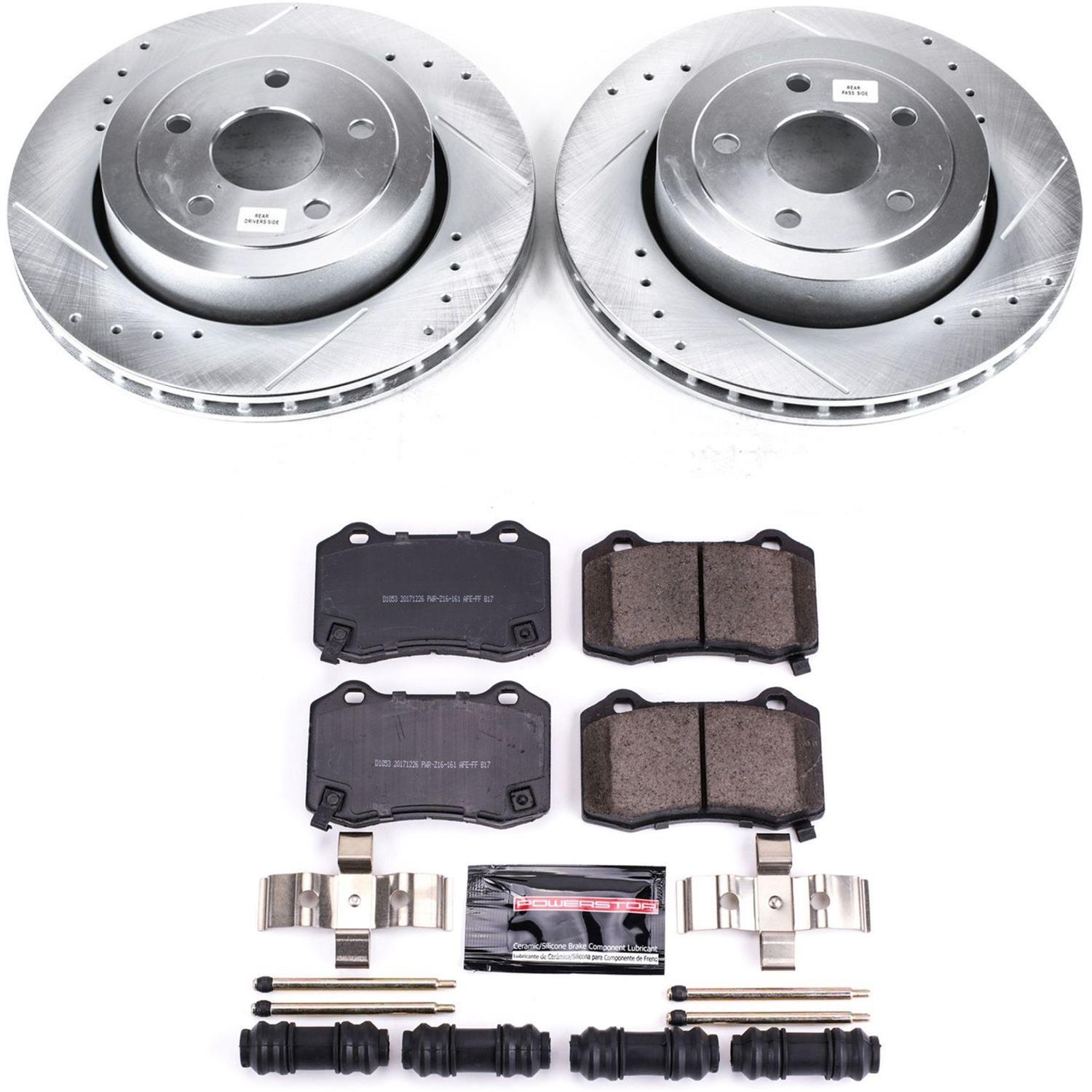 Power Stop 06-10 Jeep Grand Cherokee Rear Z23 Evolution Sport Brake Kit w/Calipers (1x psbS5084, 1x psbK2949) thumbnail 8