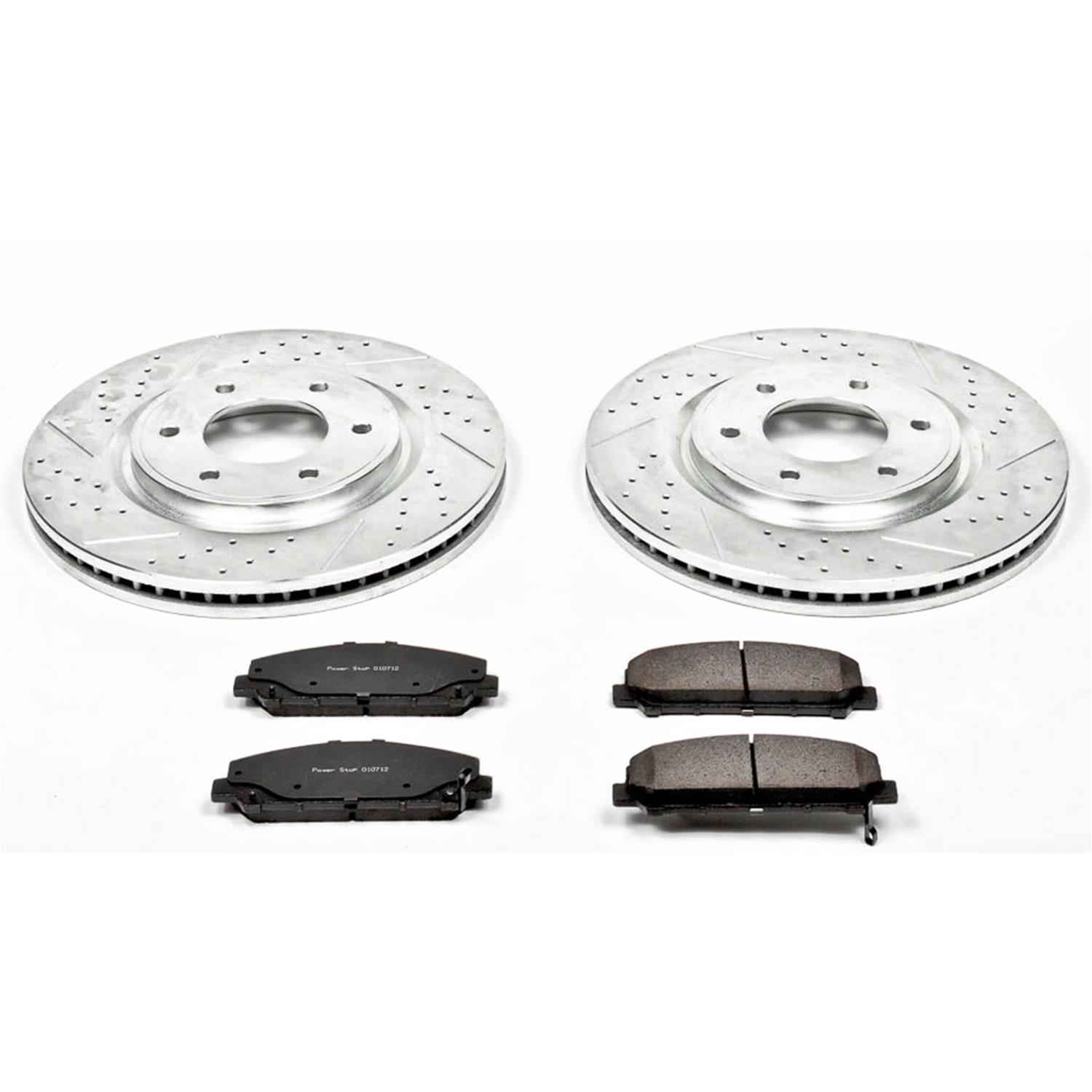 Power Stop 08-10 Infiniti QX56 Front Z23 Evolution Sport Brake Kit w/Calipers (1x psbK2961, 1x psbS3338) thumbnail 4