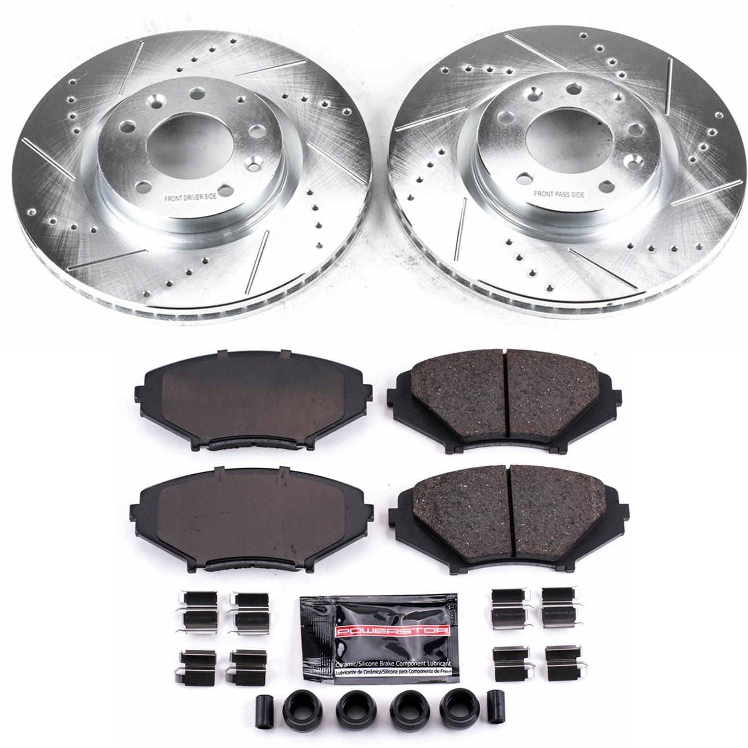 Power Stop 04-08 Mazda RX-8 Front & Rear Z23 Evolution Sport Brake Kit (1x psbK2964, 1x psbK3146) thumbnail 6