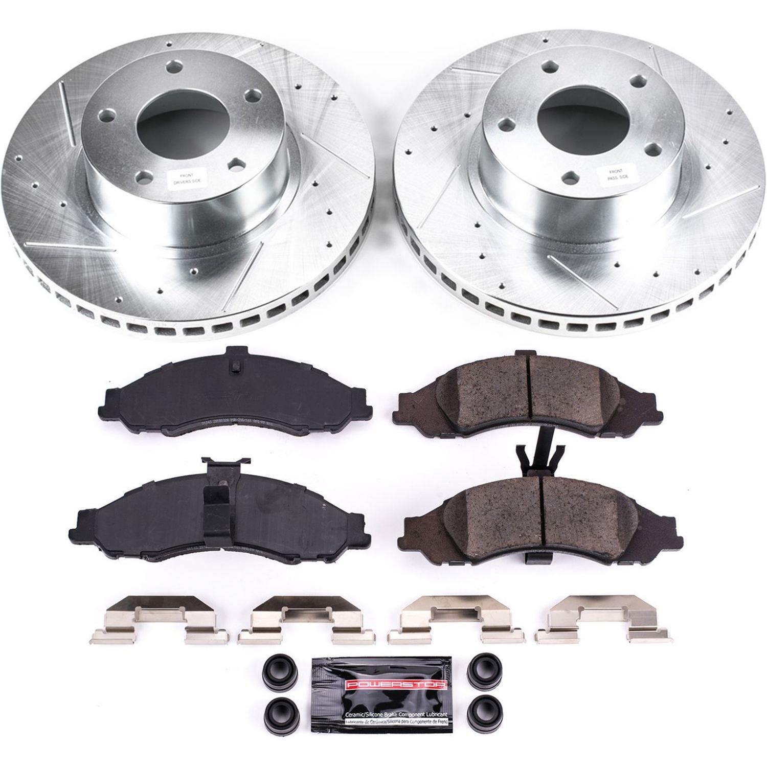 Power Stop 2004 Pontiac GTO Front & Rear Z23 Evolution Sport Brake Kit (1x psbK2935, 1x psbK2965) thumbnail 8