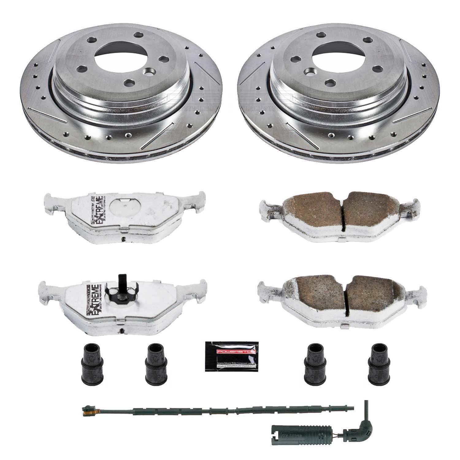 Power Stop 01-05 BMW 325xi Front & Rear Z26 Street Warrior Brake Kit (1x psbK2970-26, 1x psbK868-26) thumbnail 8