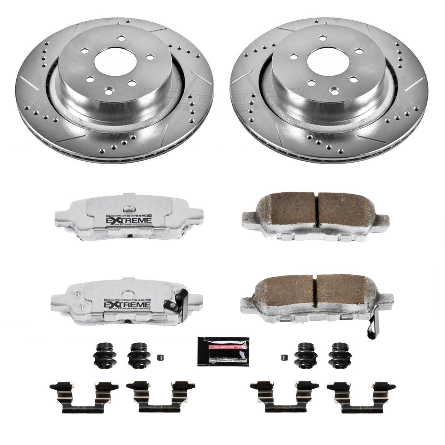 Power Stop 07-08 Infiniti G35 Front & Rear Z26 Street Warrior Brake Kit (1x psbK3022-26, 1x psbK2986-26) thumbnail 9